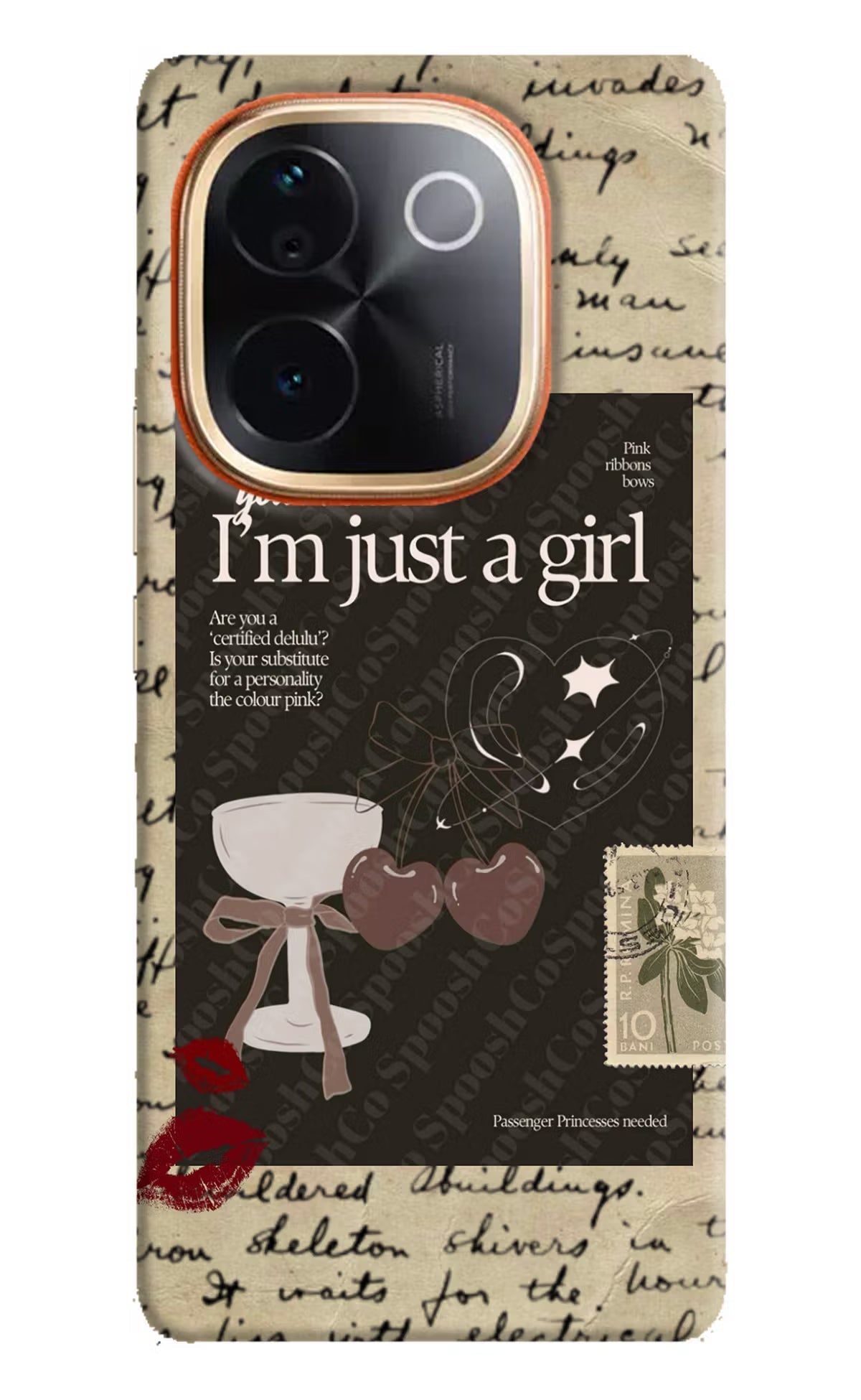 I am just a girl IQOO Z9S Pro 5G Hard Case Back Cover by Casekaro