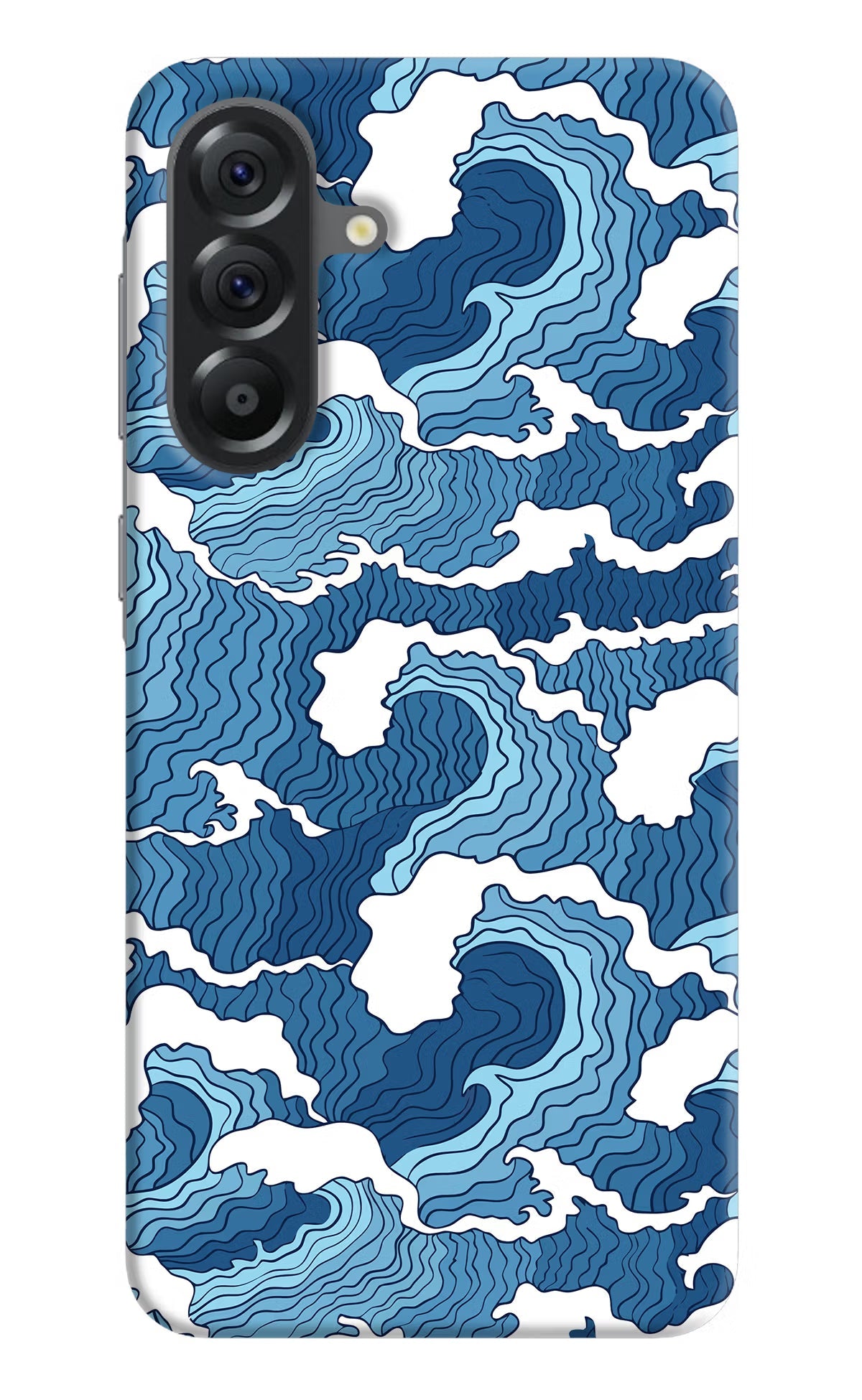 Blue Waves Samsung A56 5G Hard Case Back Cover by Casekaro
