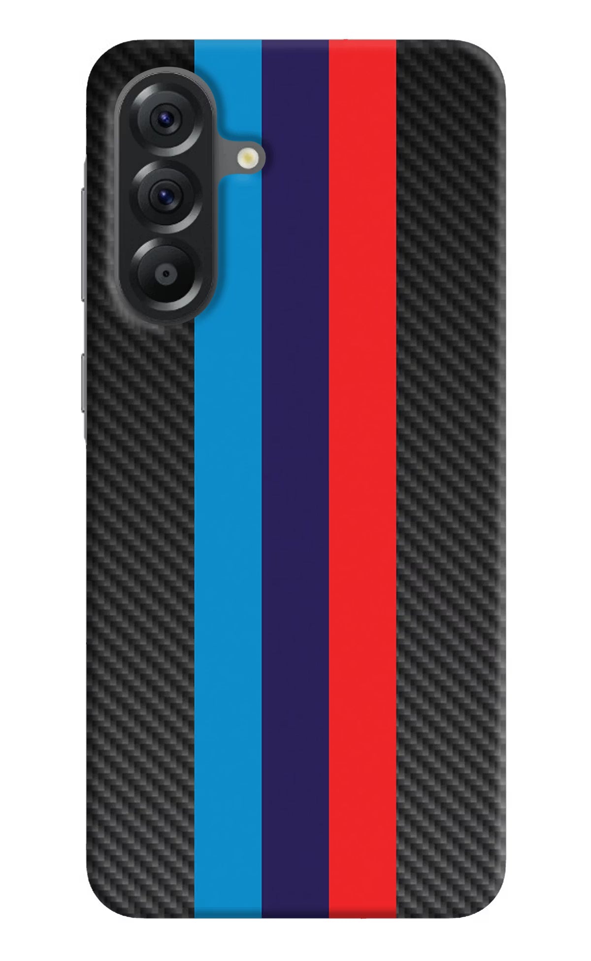 BMW Stripes Pattern Samsung A56 5G Hard Case Back Cover by Casekaro