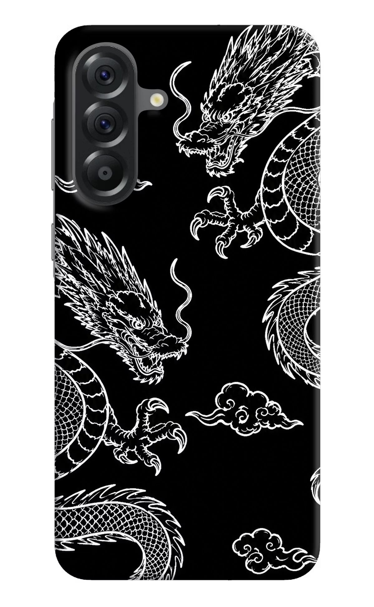 Twin Dragons Samsung A56 5G Hard Case Back Cover by Casekaro