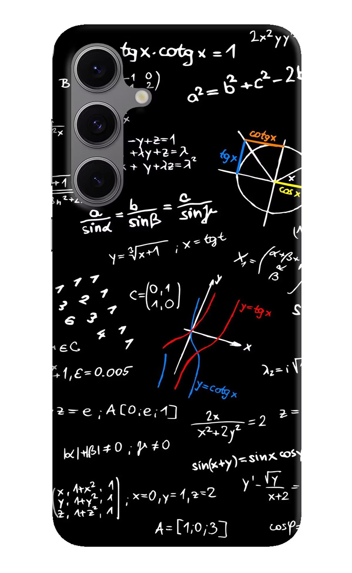Mathematics Formula Samsung S24 FE 5G Hard Case Back Cover by Casekaro