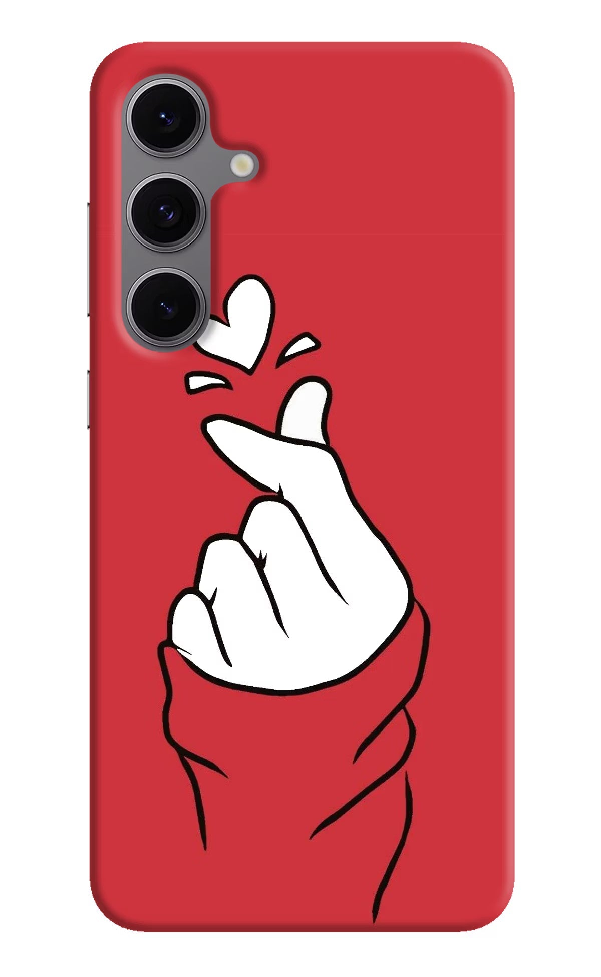 Korean Love Sign Samsung S24 FE 5G Hard Case Back Cover by Casekaro