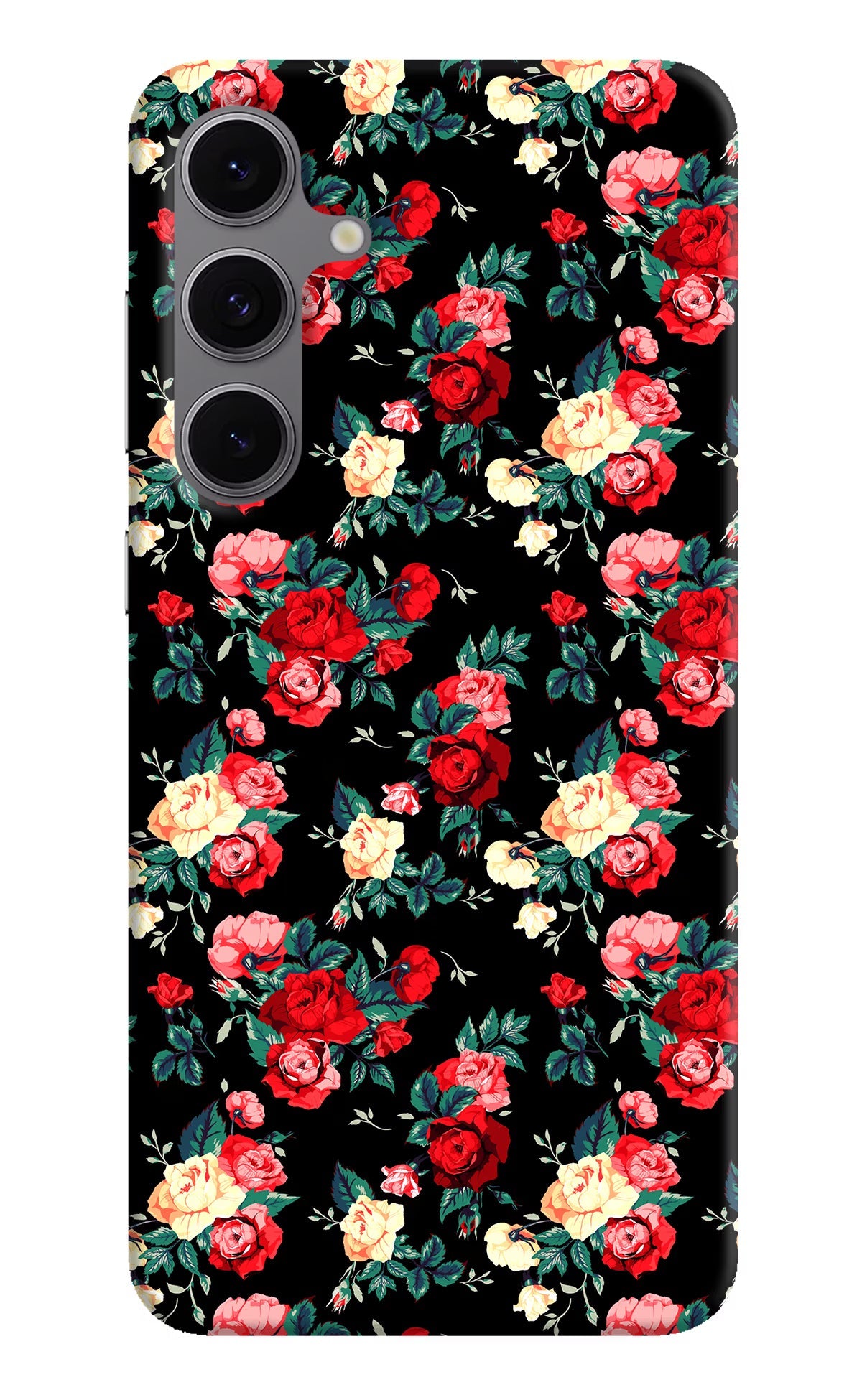 Rose Pattern Samsung S24 FE 5G Hard Case Back Cover by Casekaro