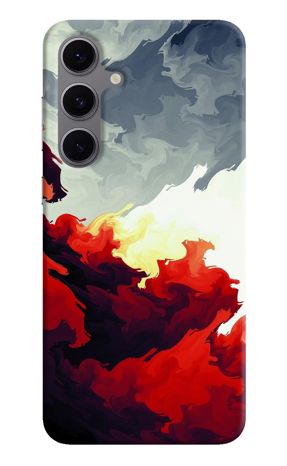 Fire Cloud Samsung S24 FE 5G Hard Case Back Cover by Casekaro