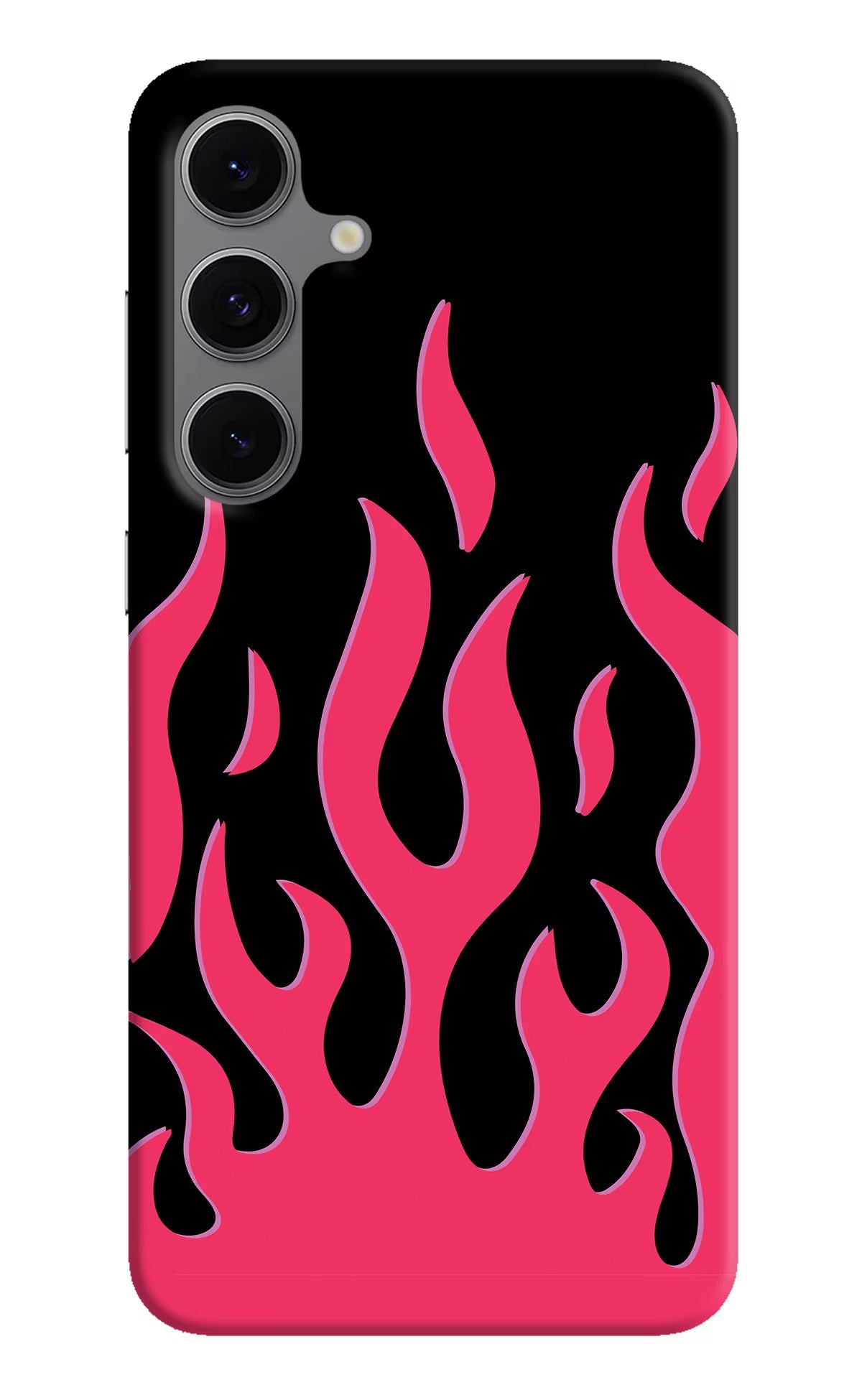 Fire Flames Samsung S24 FE 5G Hard Case Back Cover by Casekaro