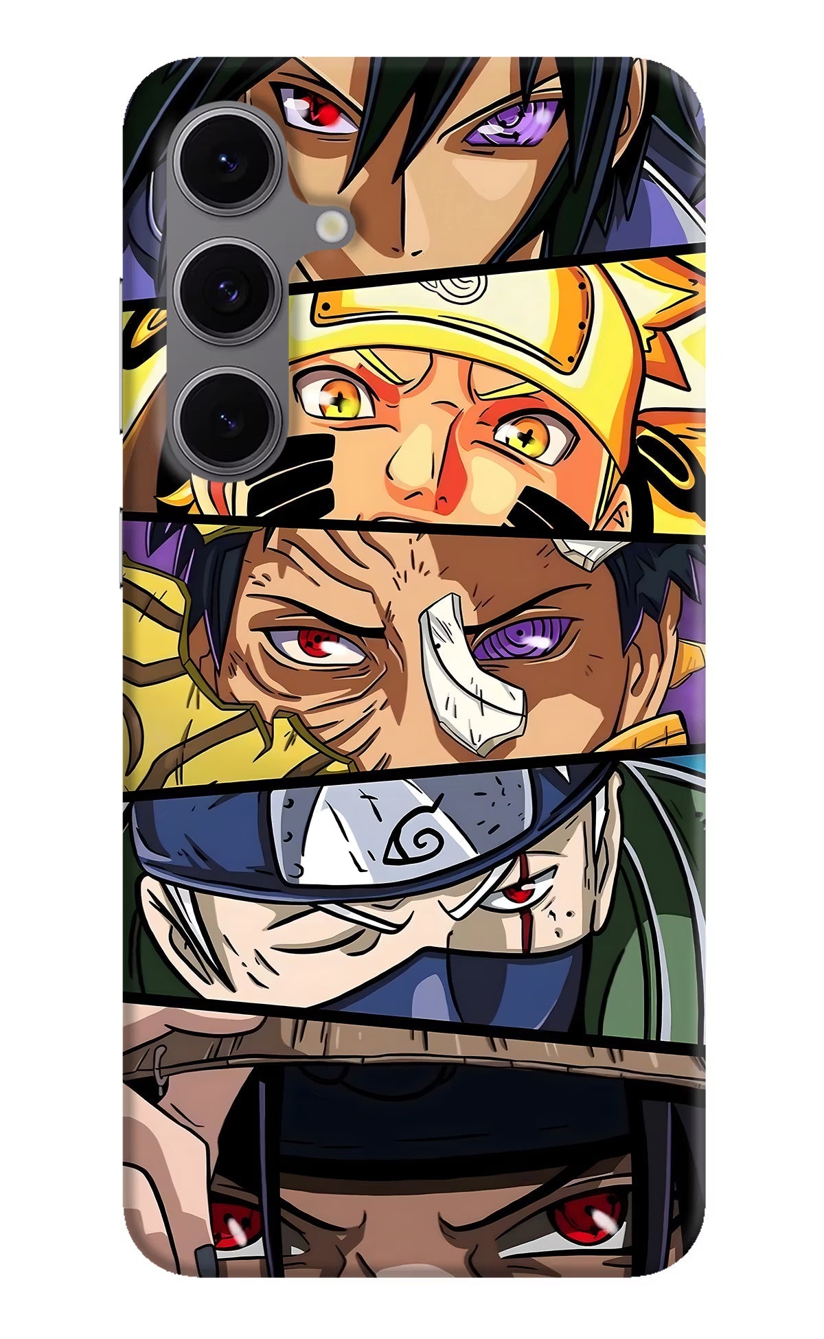 Naruto Character Samsung S24 FE 5G Hard Case Back Cover by Casekaro