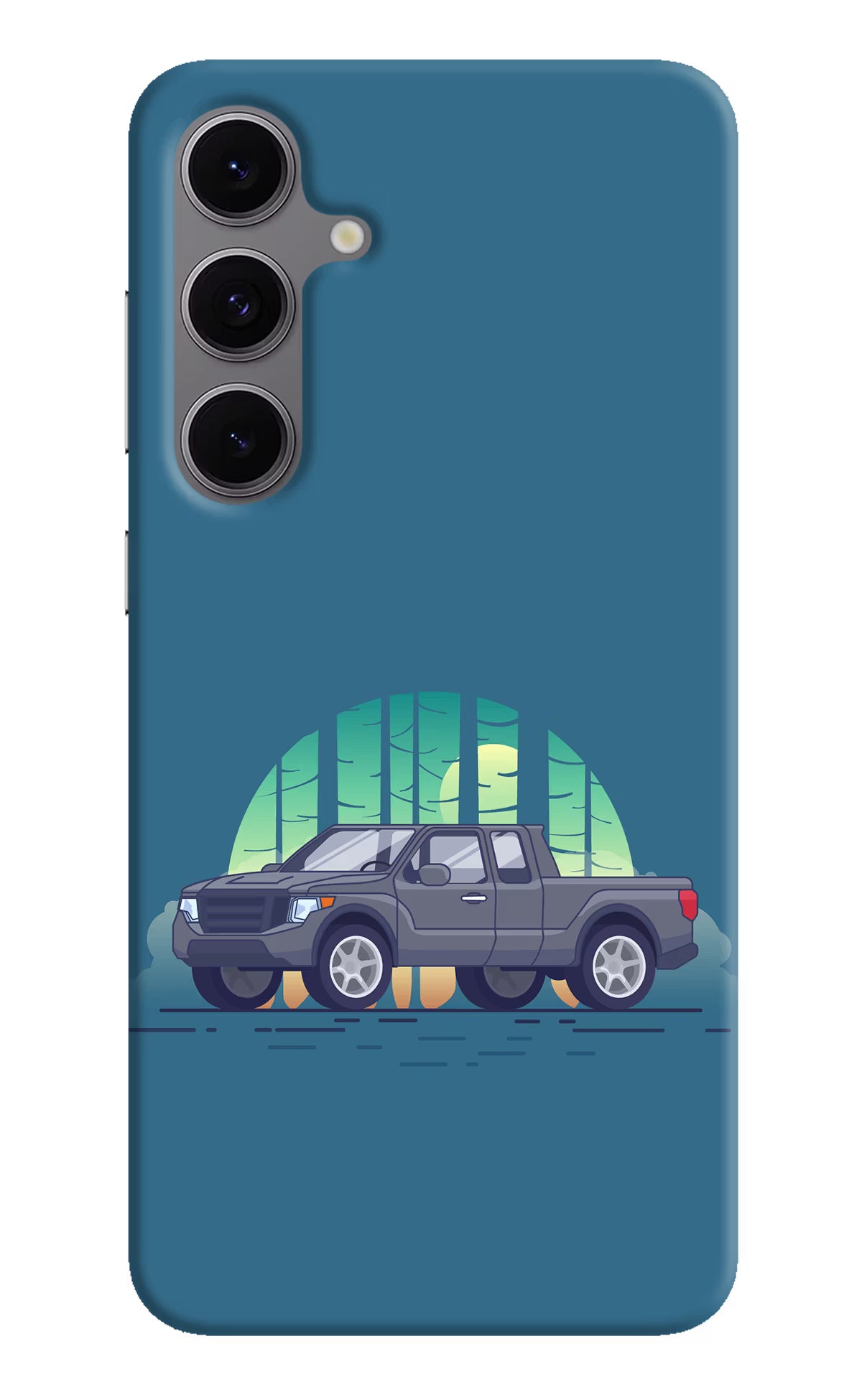 Retro Garage Vibe Samsung S24 FE 5G Hard Case Back Cover by Casekaro