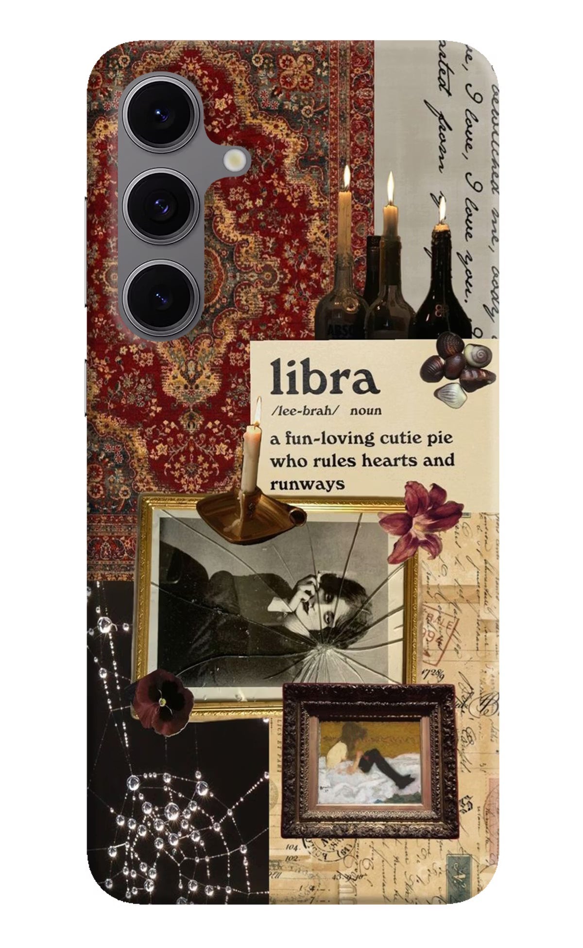 Libra Zodiac Samsung S24 FE 5G Hard Case Back Cover by Casekaro