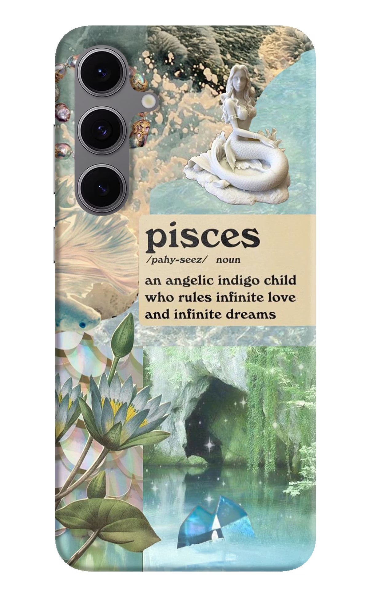 Pisces Zodiac Samsung S24 FE 5G Hard Case Back Cover by Casekaro
