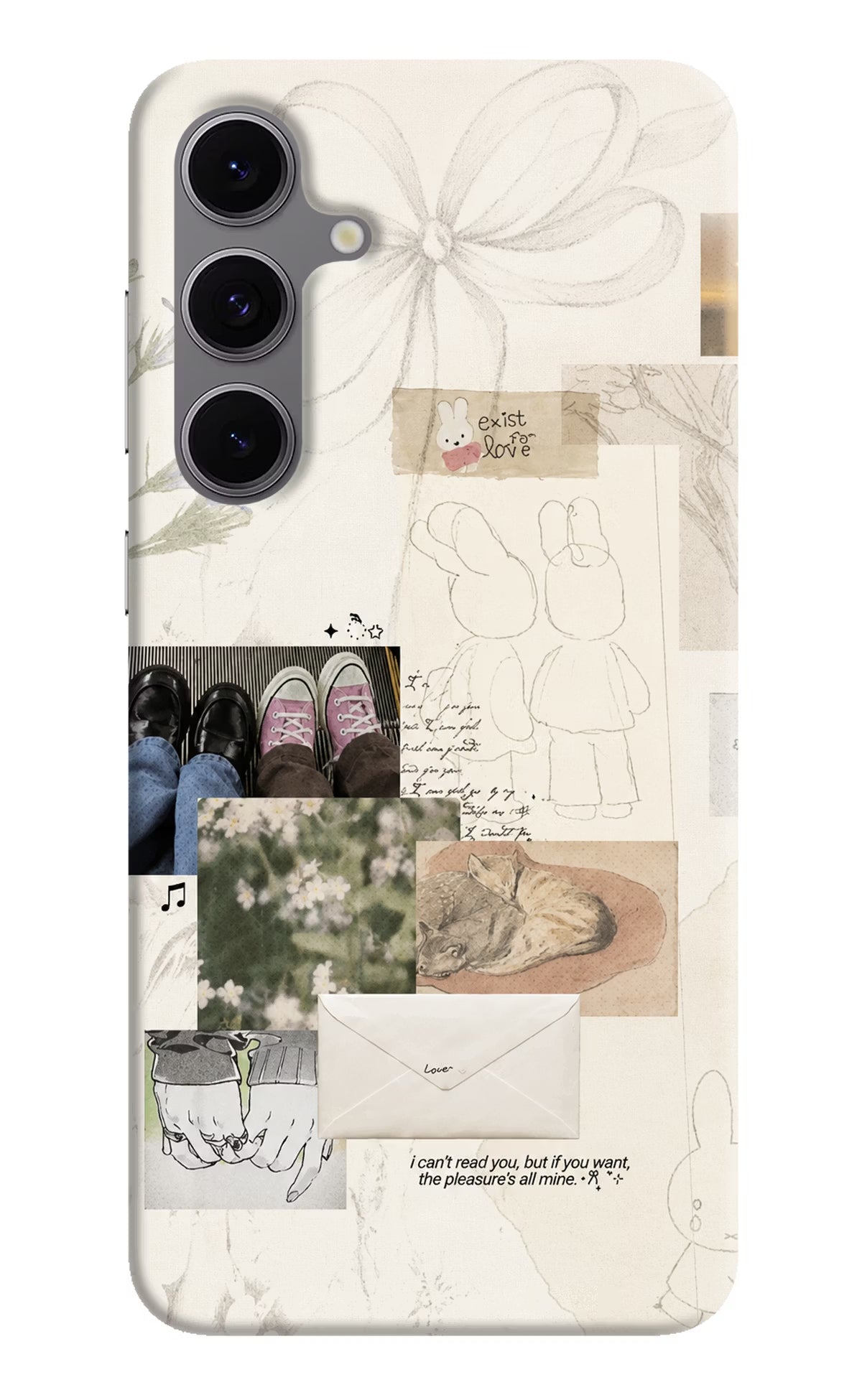 Soft Aesthetic Samsung S24 FE 5G Hard Case Back Cover by Casekaro