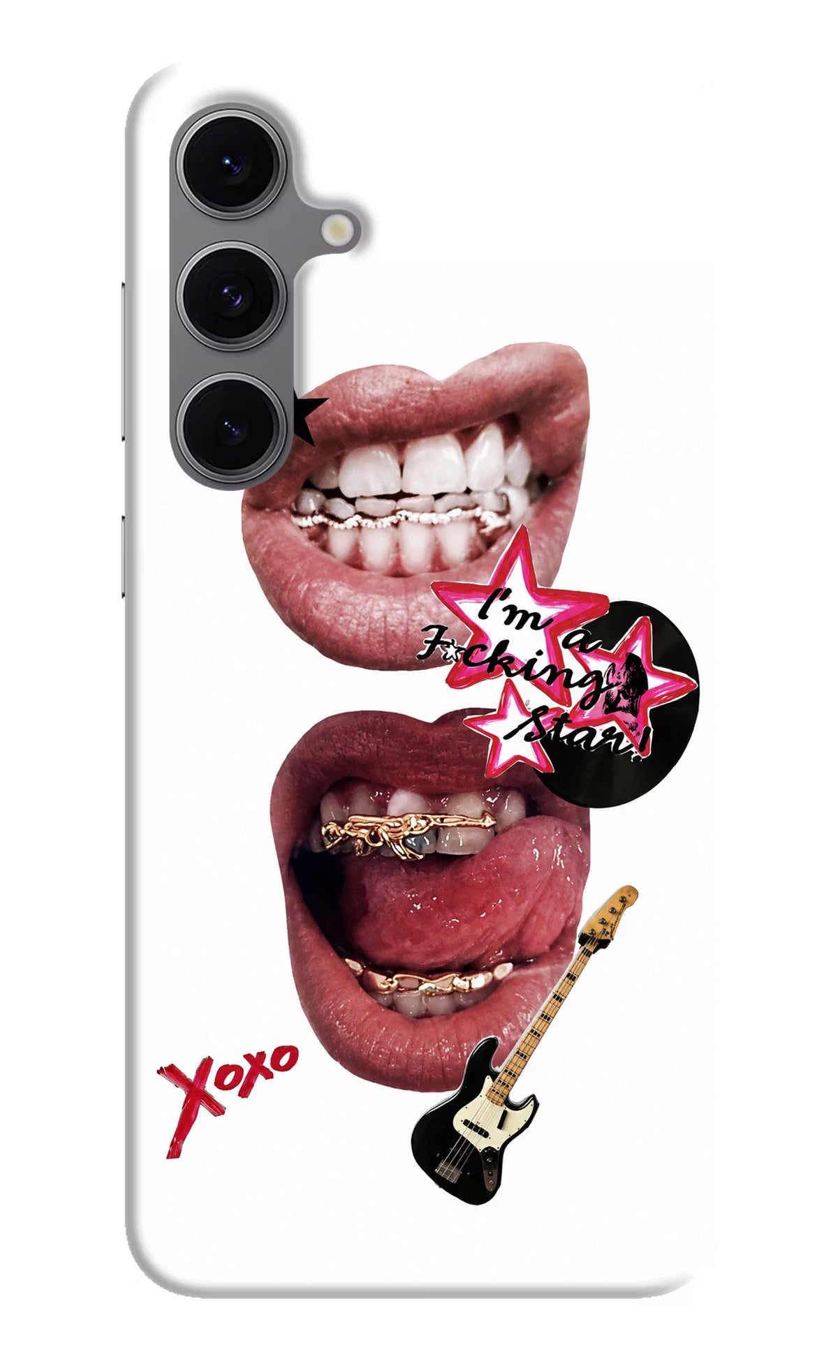 Rockstar Samsung S24 FE 5G Hard Case Back Cover by Casekaro