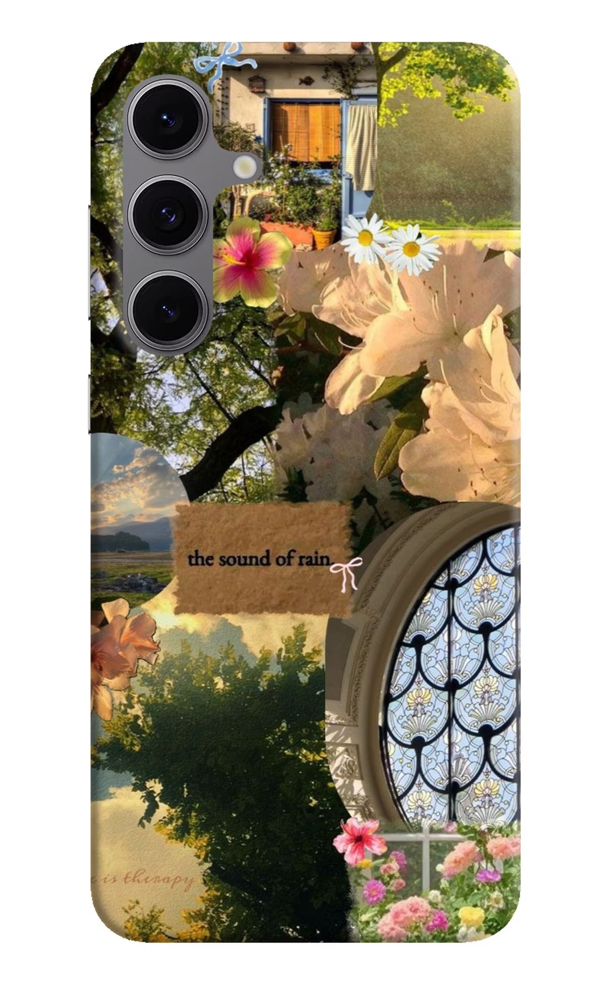 Rain Samsung S24 FE 5G Hard Case Back Cover by Casekaro