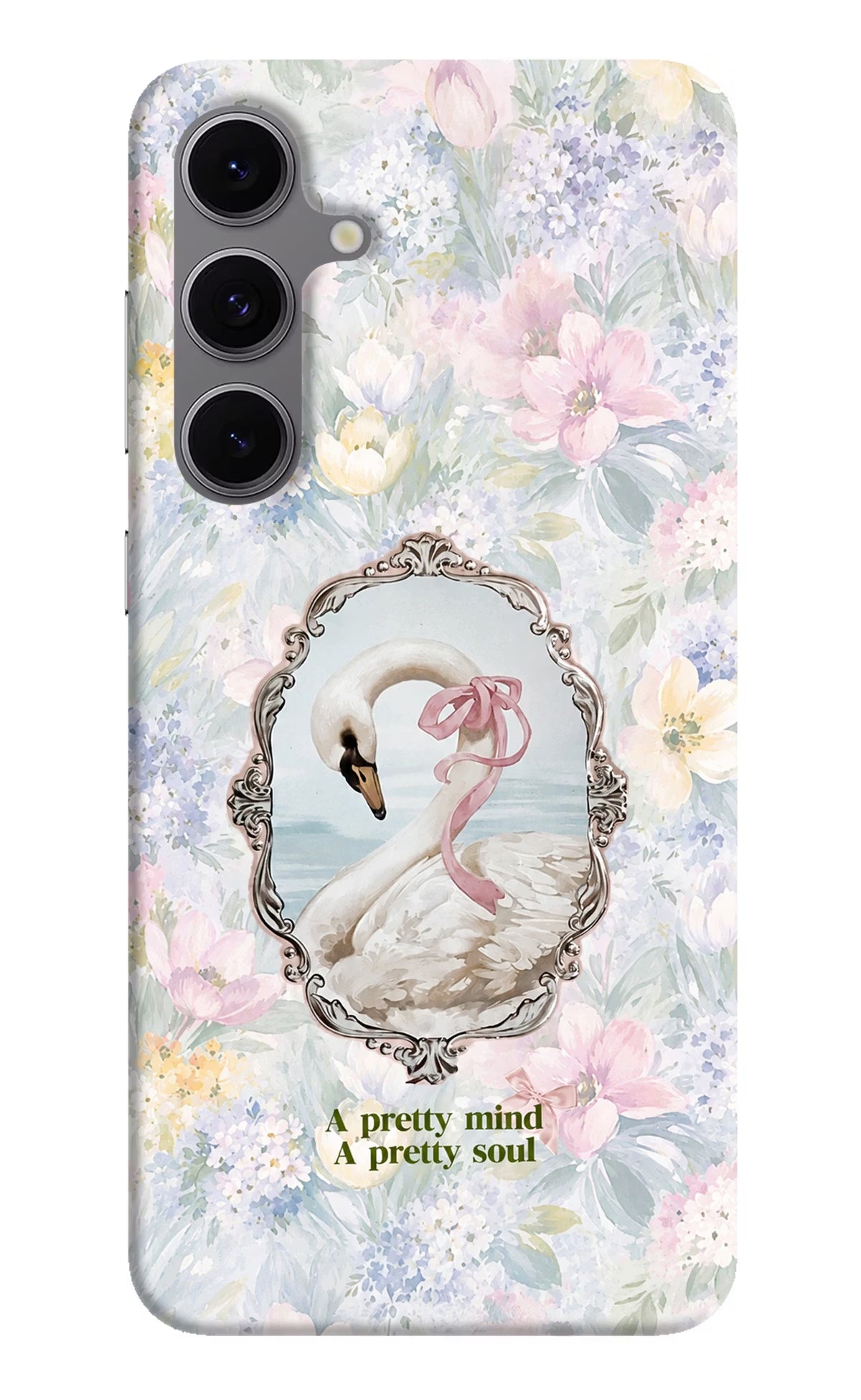 Pretty Mind Pretty Soul Samsung S24 FE 5G Hard Case Back Cover by Casekaro