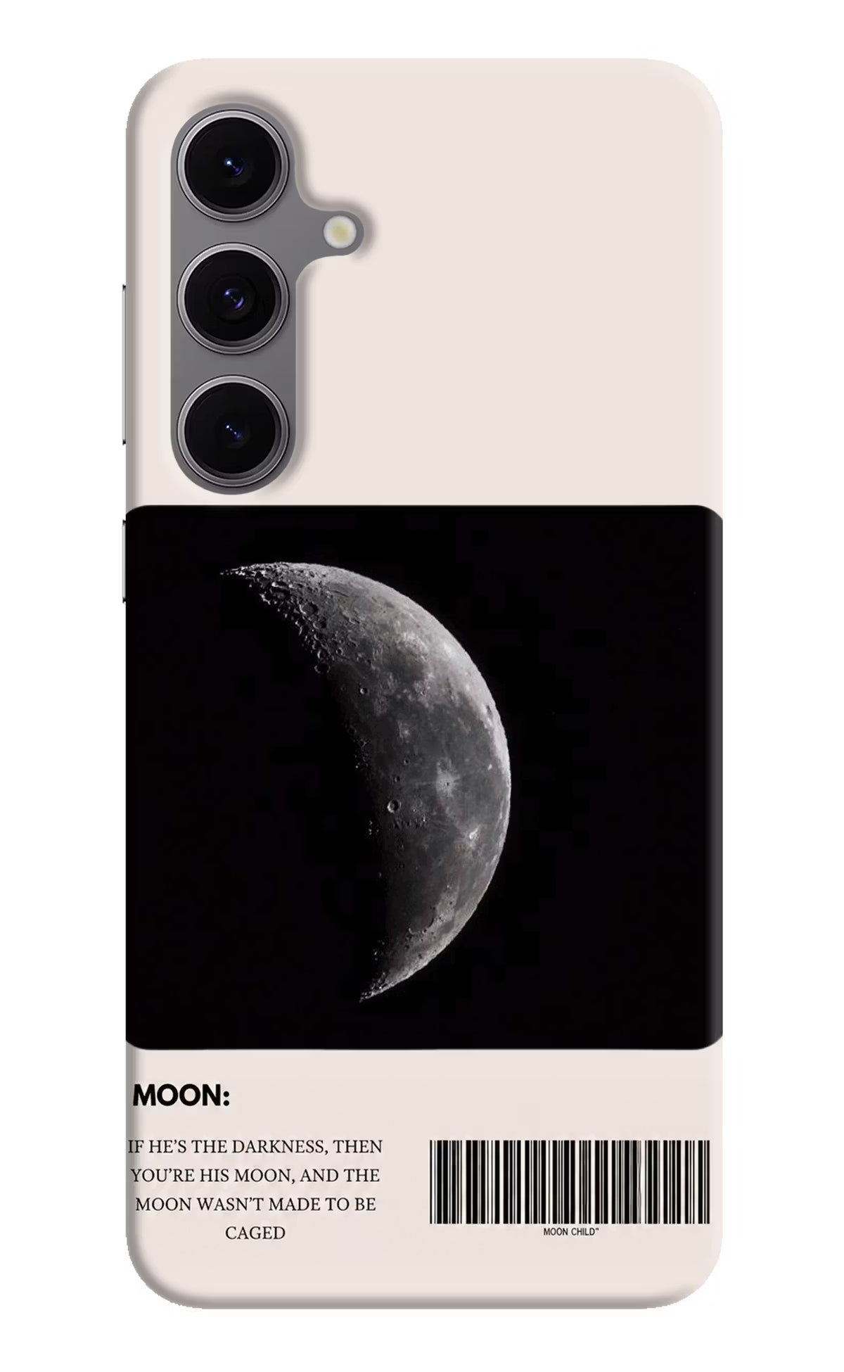 Moon Phase Samsung S24 FE 5G Hard Case Back Cover by Casekaro