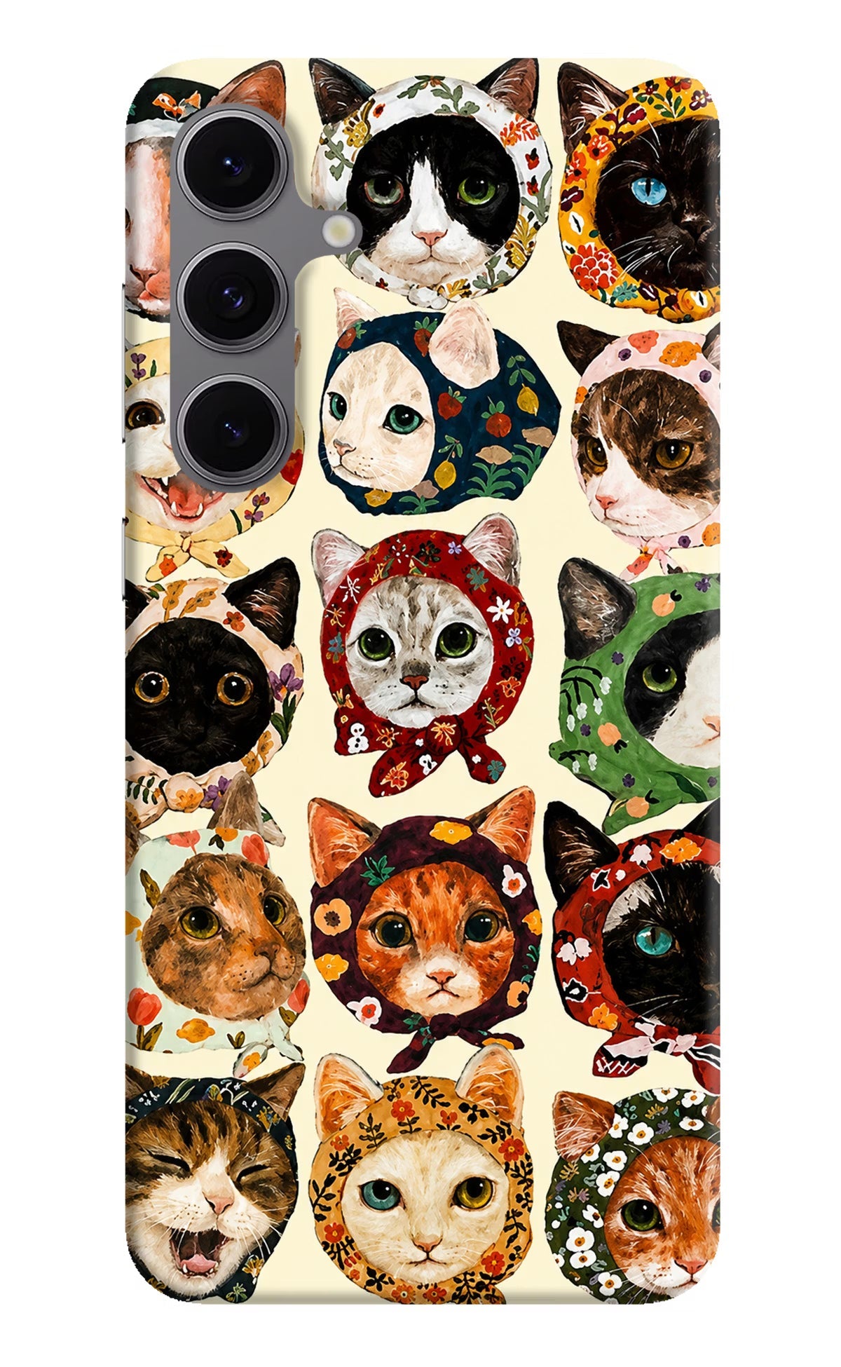 Cool Cat Samsung S24 FE 5G Hard Case Back Cover by Casekaro