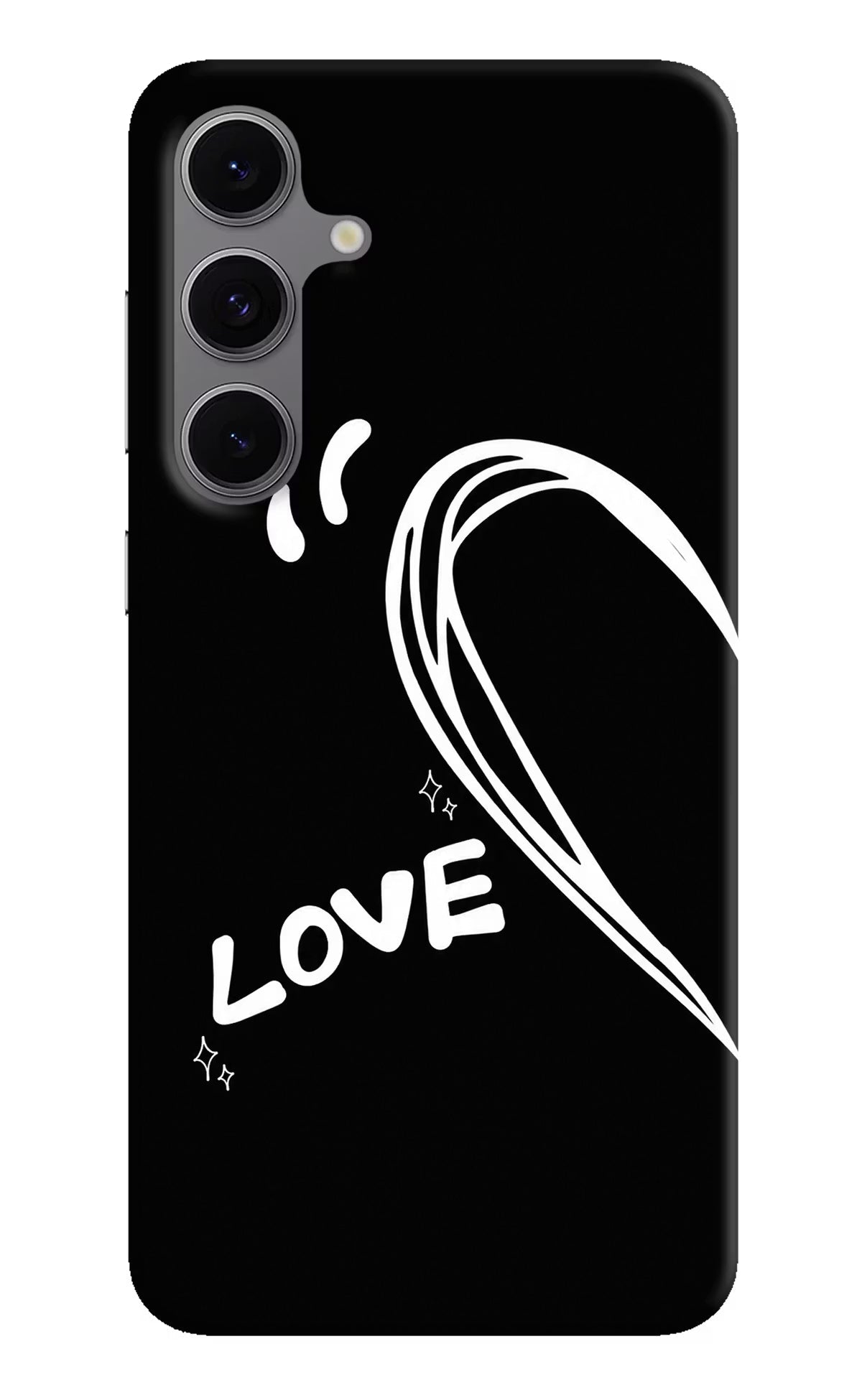 Love Line Samsung S24 FE 5G Hard Case Back Cover by Casekaro