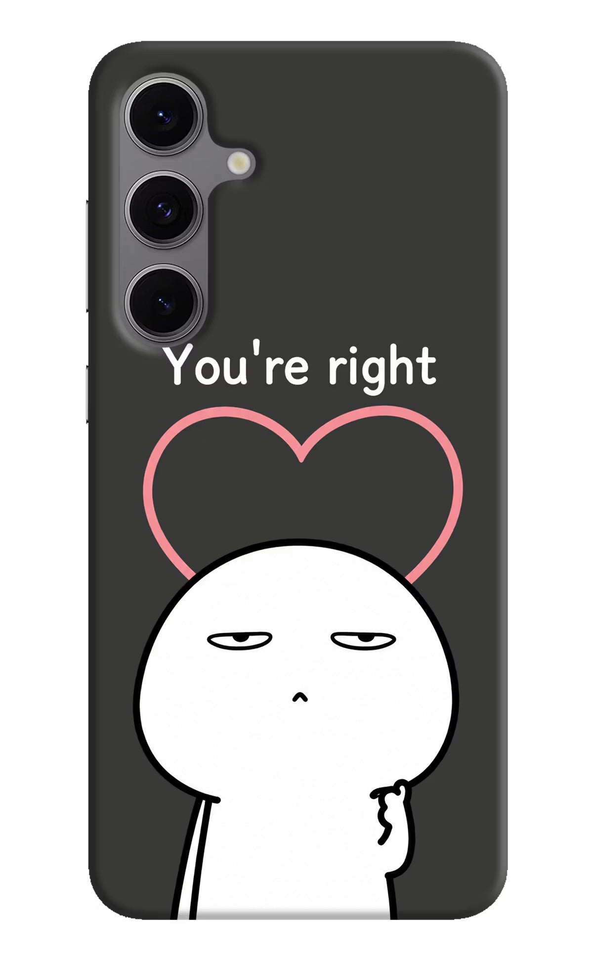 You're Right Samsung S24 FE 5G Hard Case Back Cover by Casekaro