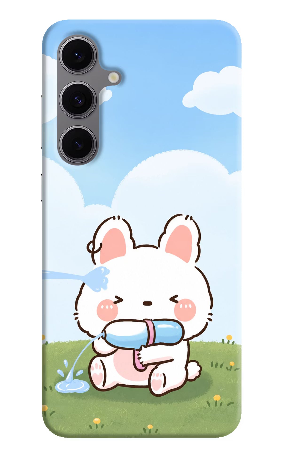 Bunny Treat Samsung S24 FE 5G Hard Case Back Cover by Casekaro