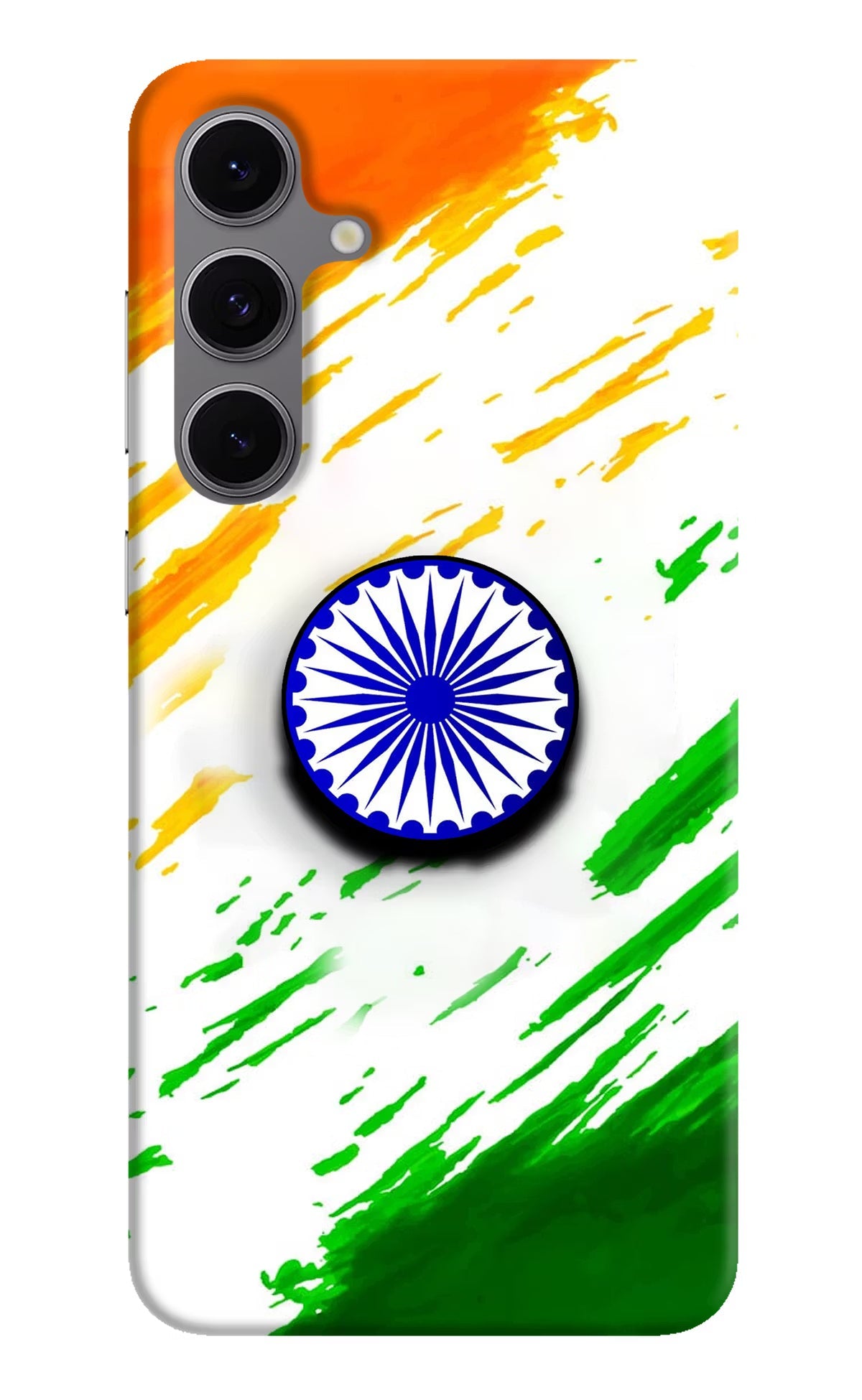 Indian Flag Ashoka Chakra Samsung S24 FE 5G Pop Case by Casekaro