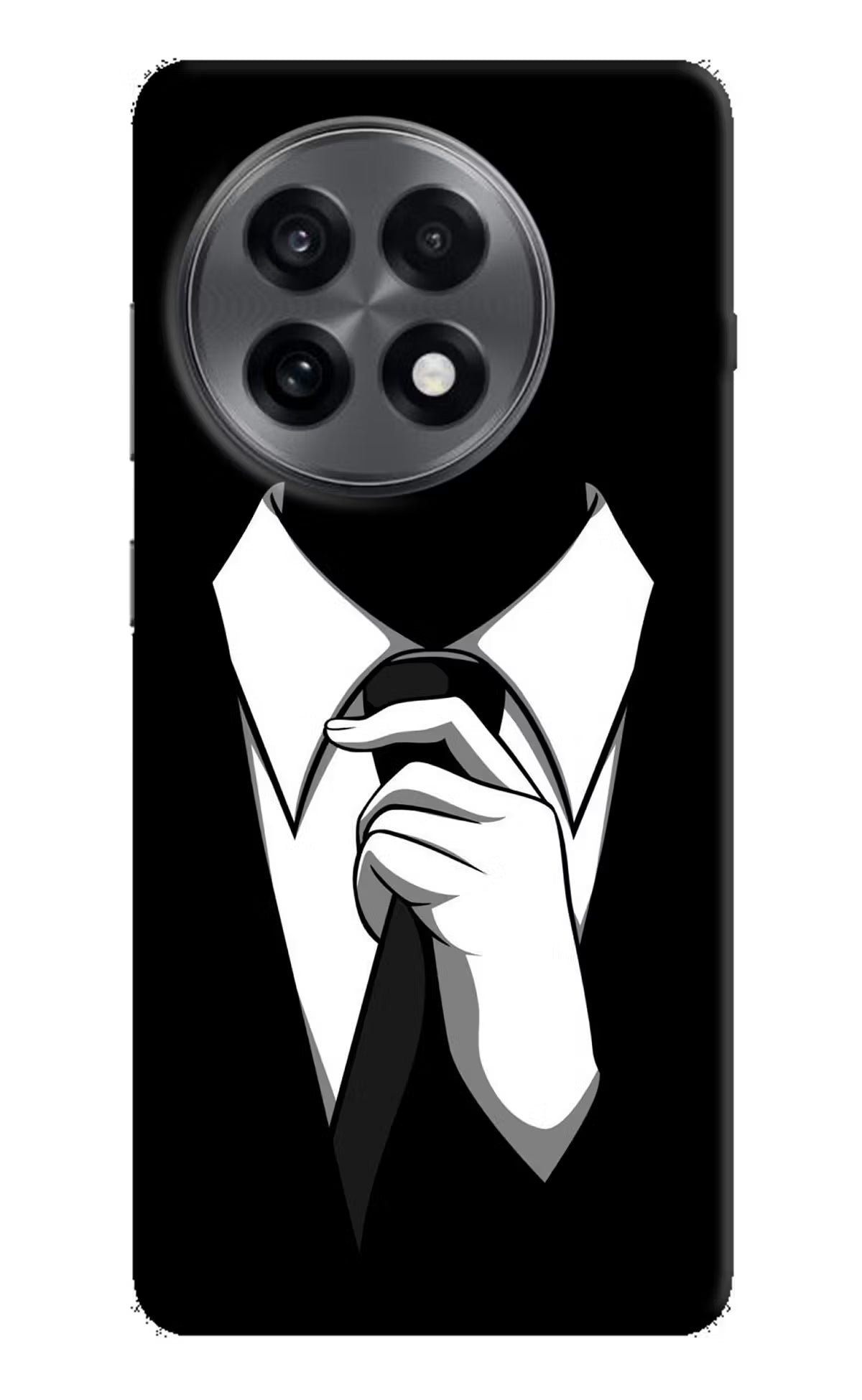 Black Tie OnePlus 13R Hard Case Back Cover by Casekaro