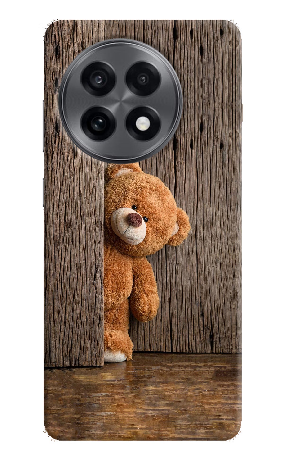 Teddy Wooden OnePlus 13R Hard Case Back Cover by Casekaro