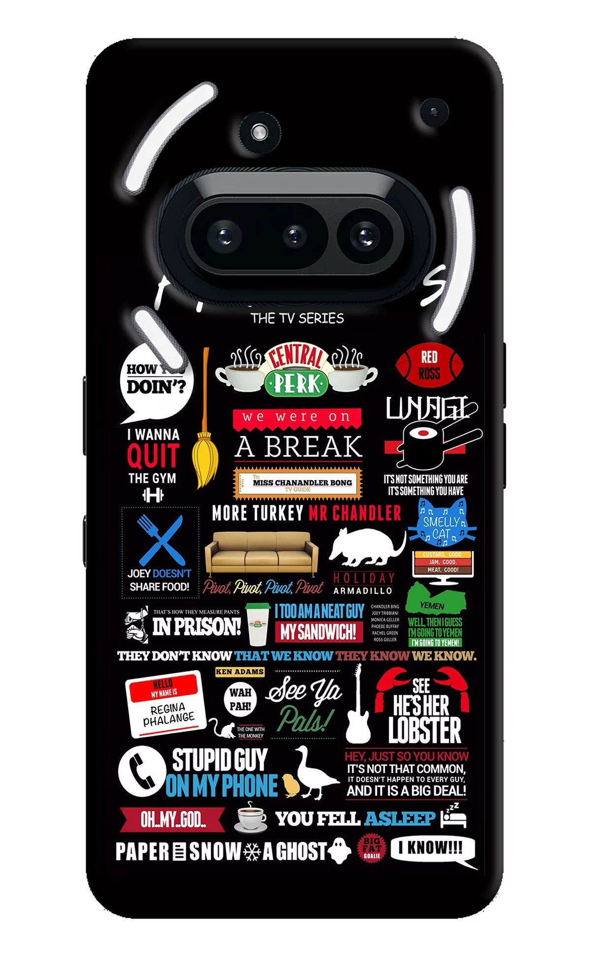 FRIENDS Nothing Phone 3A Hard Case Back Cover by Casekaro