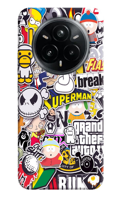 Sticker Bomb Realme 14 Pro Plus 5G Hard Case Back Cover by Casekaro