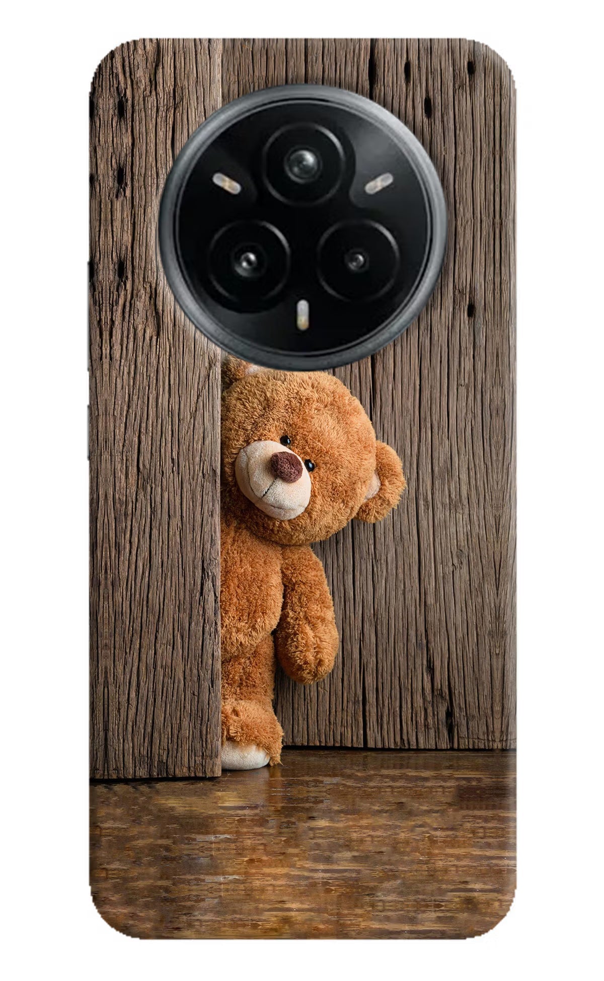 Teddy Wooden Realme 14 Pro Plus 5G Hard Case Back Cover by Casekaro