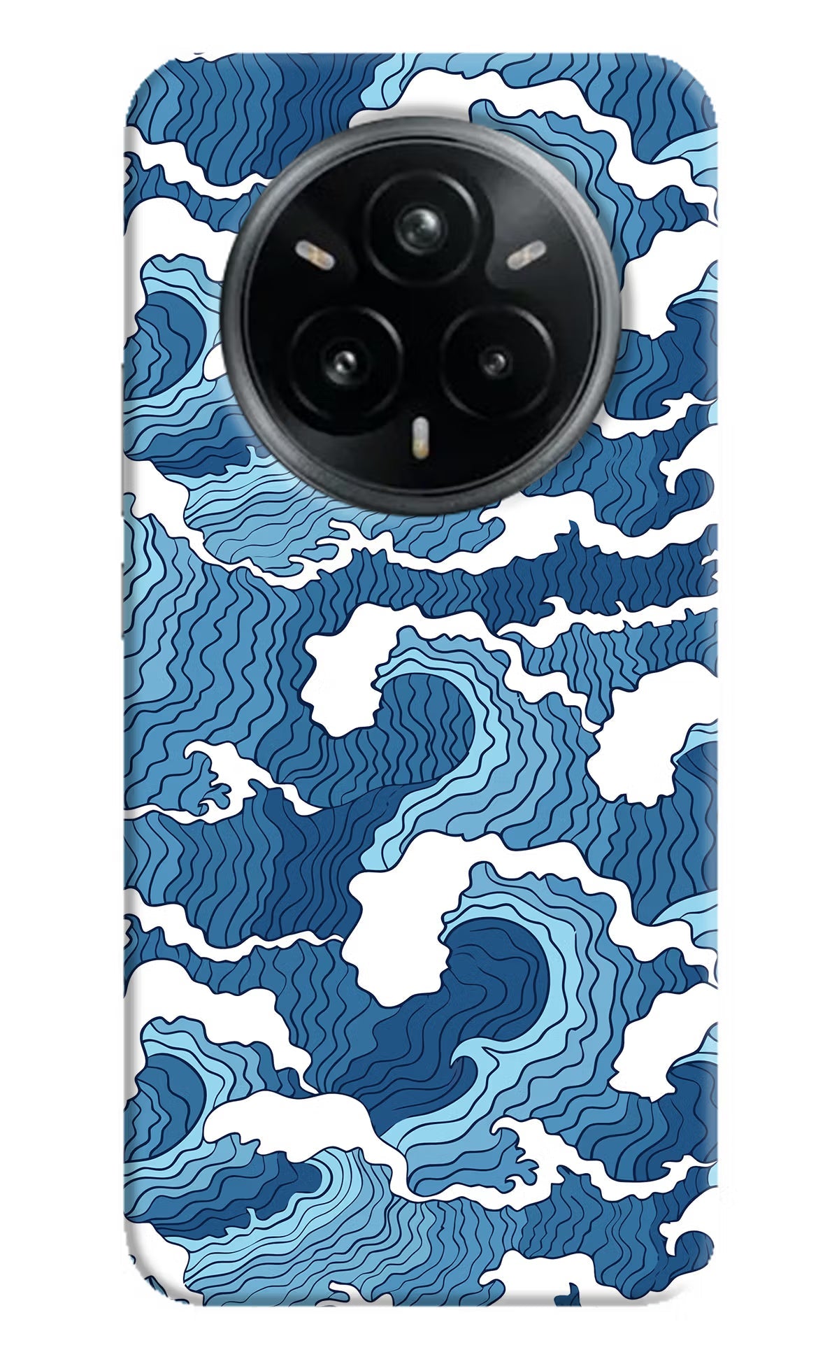 Blue Waves Realme 14 Pro Plus 5G Hard Case Back Cover by Casekaro