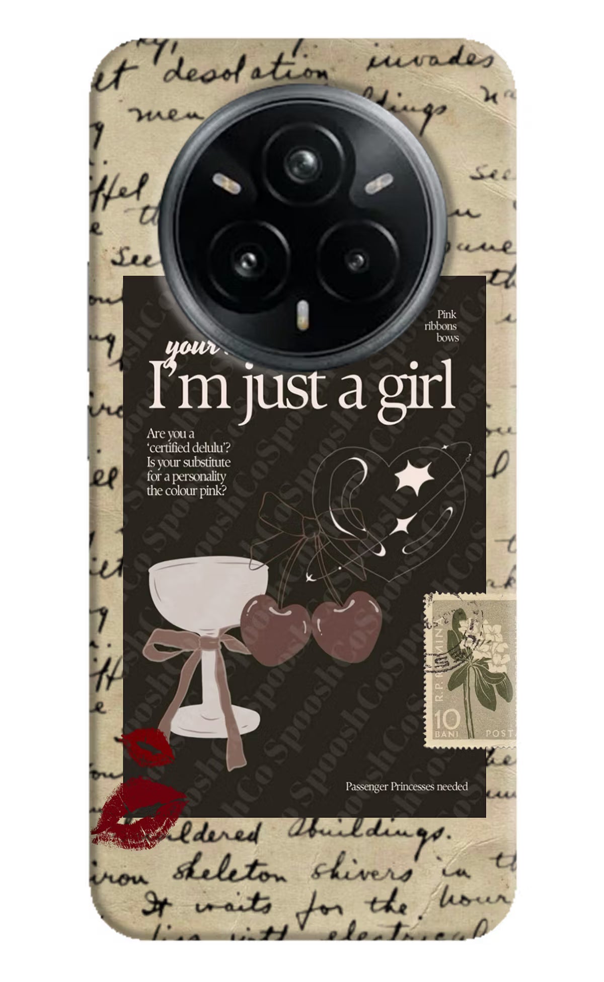 I am just a girl Realme 14 Pro Plus 5G Hard Case Back Cover by Casekaro