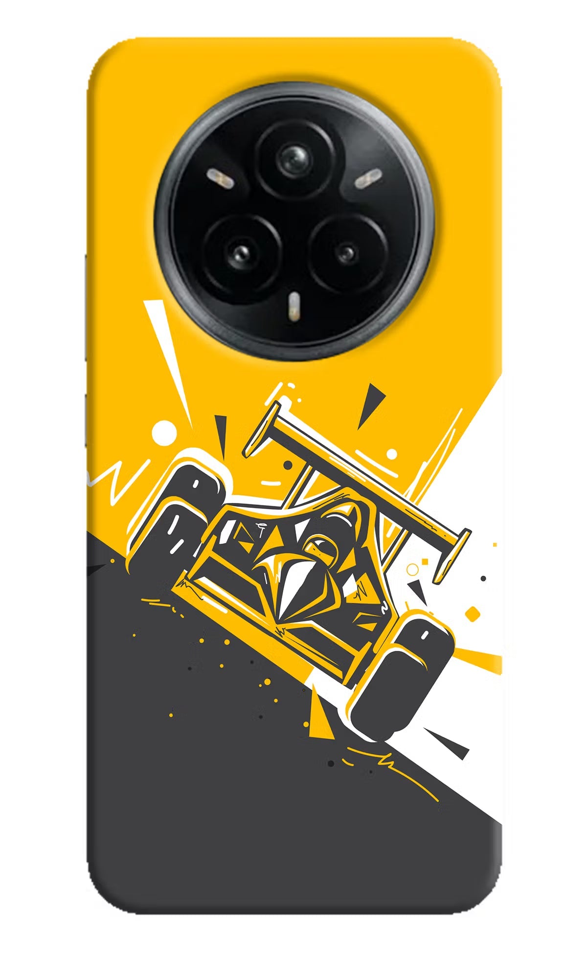 Track King Realme 14 Pro Plus 5G Hard Case Back Cover by Casekaro
