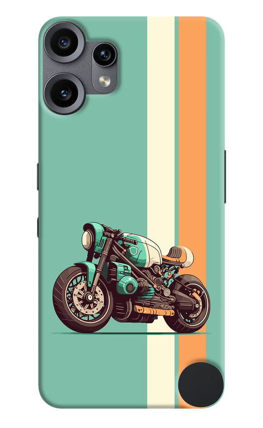 Striped Moto Drift CMF by Nothing Phone 2 Pro Hard Case Back Cover by Casekaro