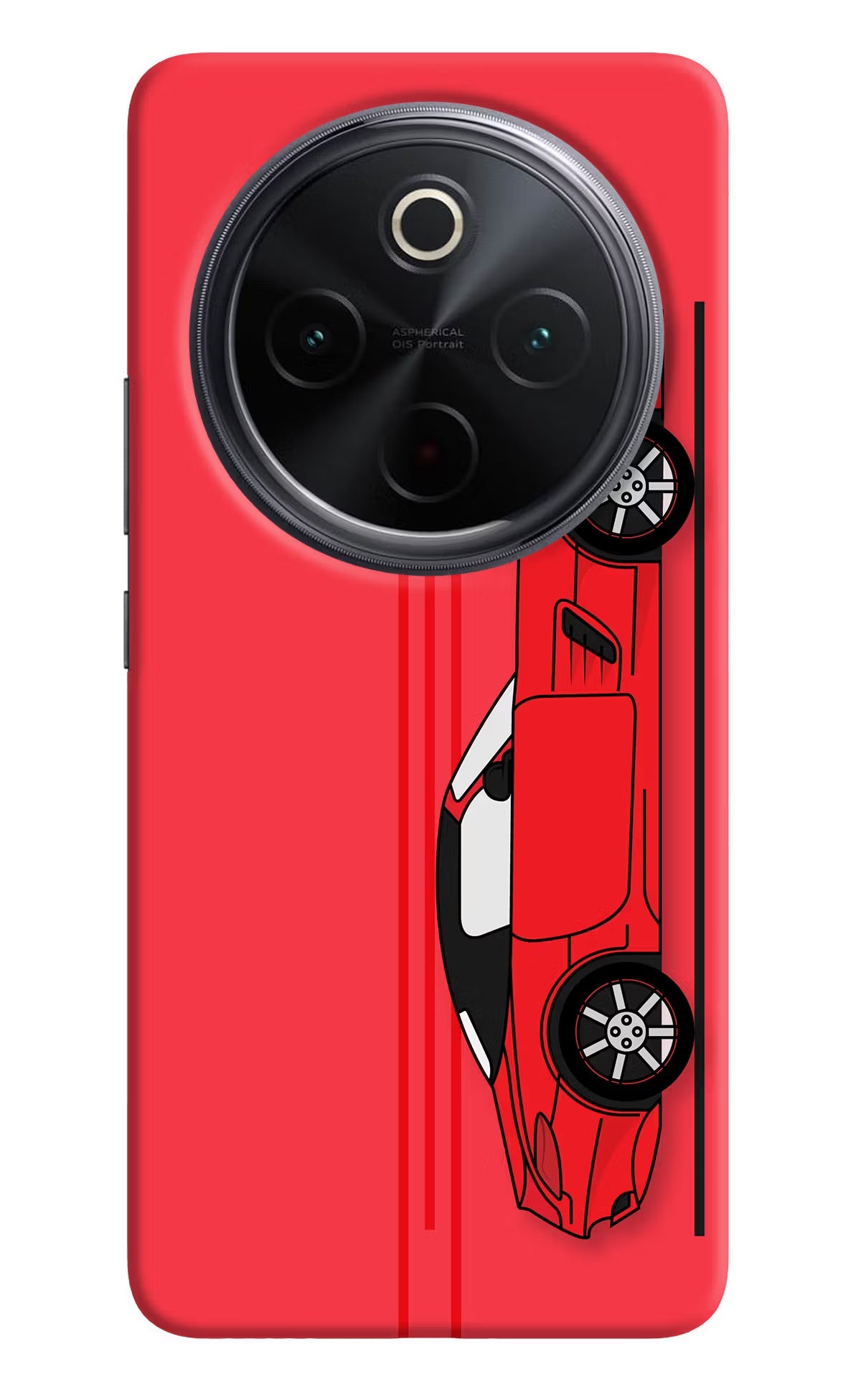 Red Velocity iQOO Z10 5G Hard Case Back Cover by Casekaro