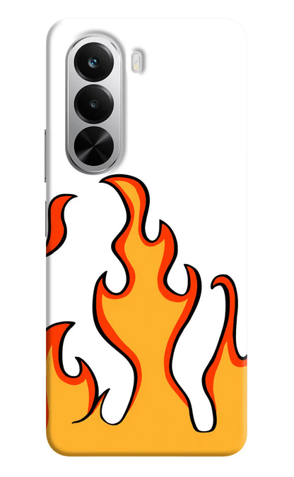Fired Up – White Realme P4x 5G Back Cover