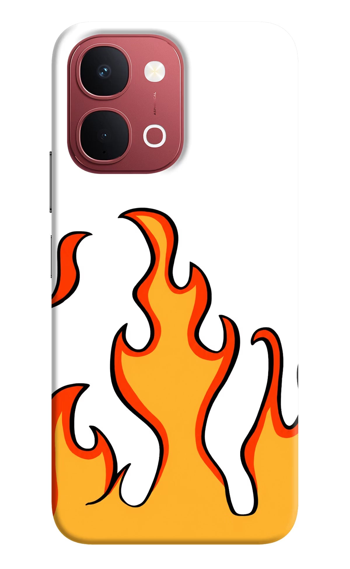 Fired Up – White Vivo Y51 Pro 5G Back Cover