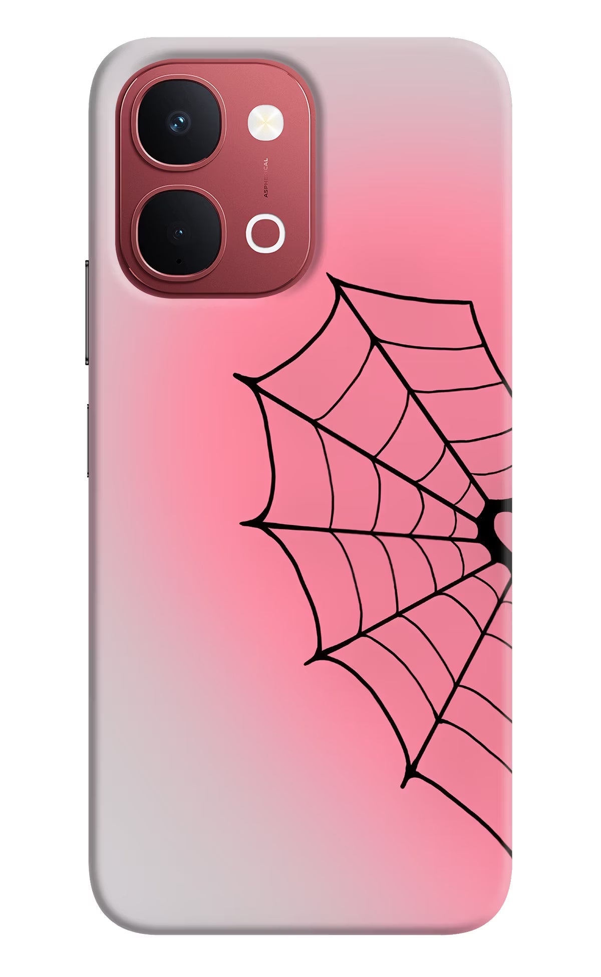 Pink Web Vivo Y51 Pro 5G Hard Case Back Cover by Casekaro