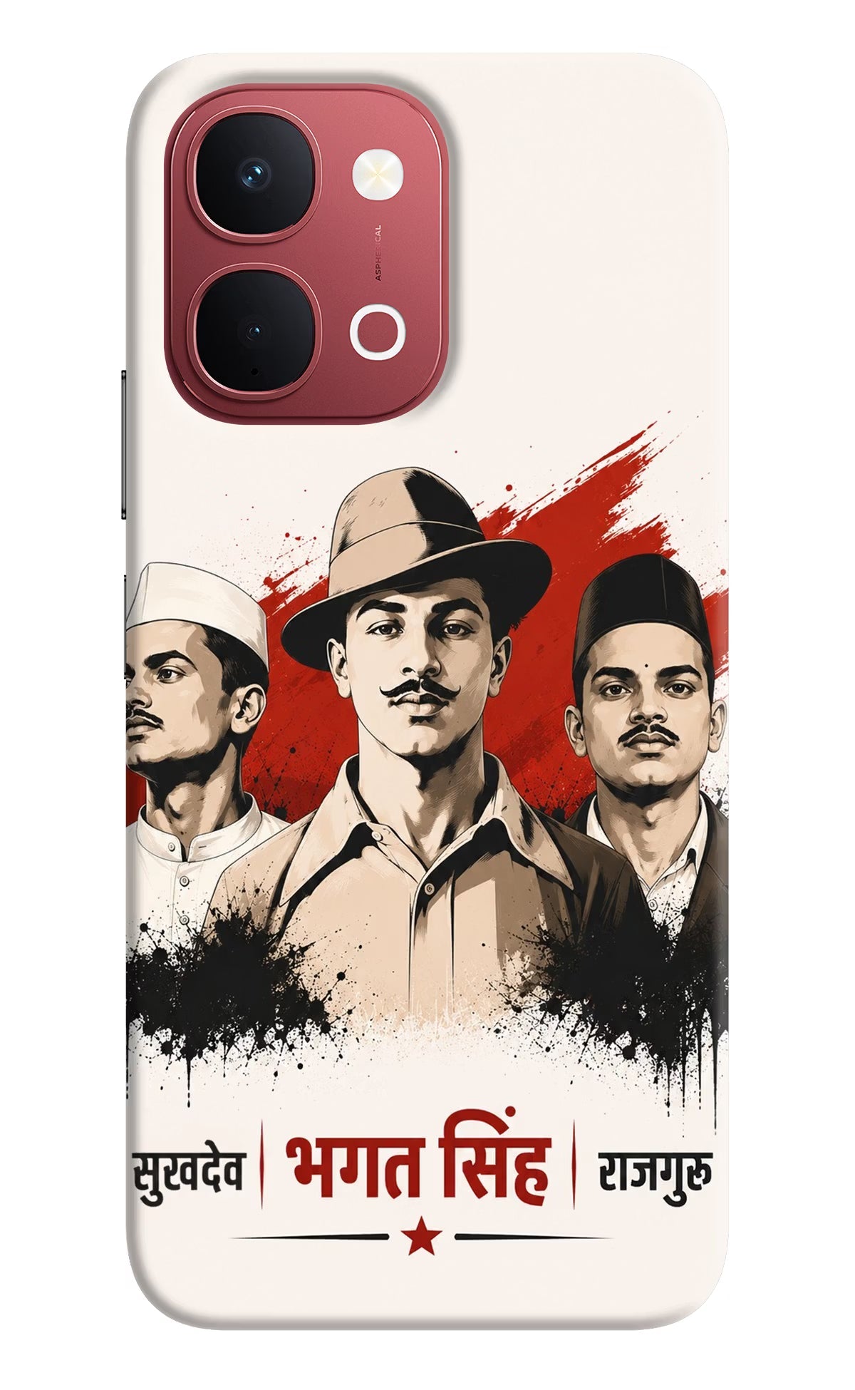 Bhagat Singh Trio Vivo Y51 Pro 5G Hard Case Back Cover by Casekaro