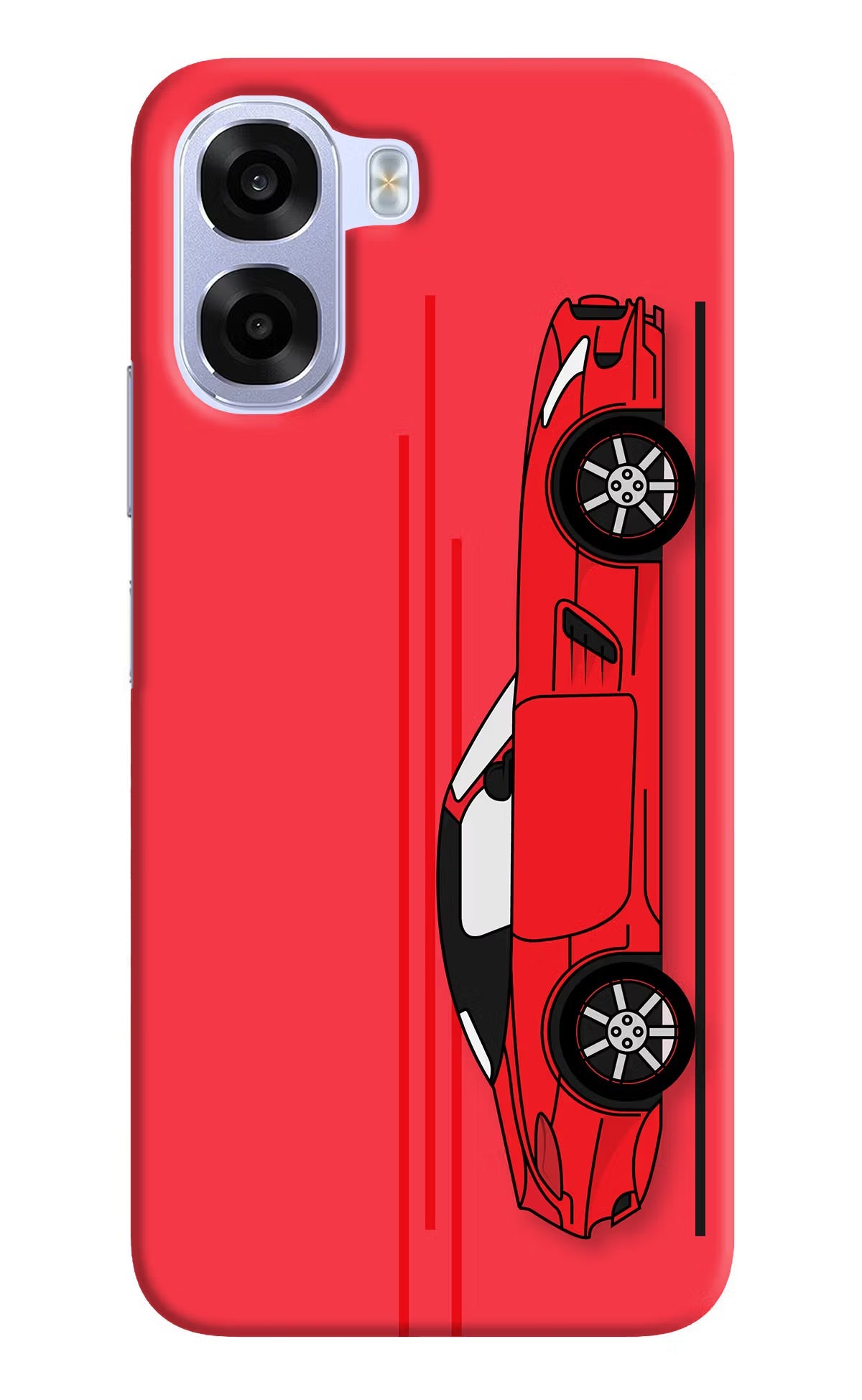 Red Velocity OPPO K14x 5G Hard Case Back Cover by Casekaro