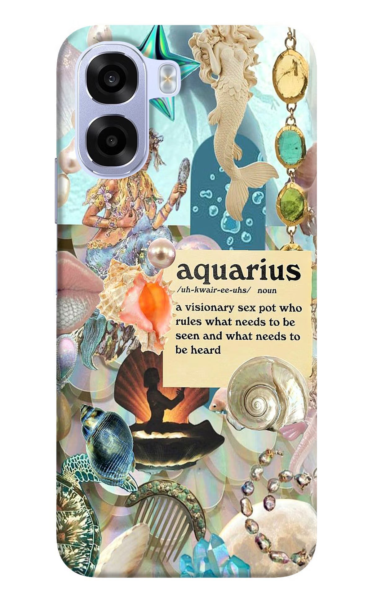 Aquarius Zodiac OPPO K14x 5G Hard Case Back Cover by Casekaro