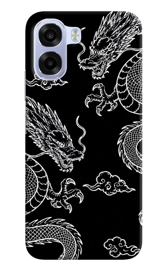 Twin Dragons OPPO K14x 5G Hard Case Back Cover by Casekaro