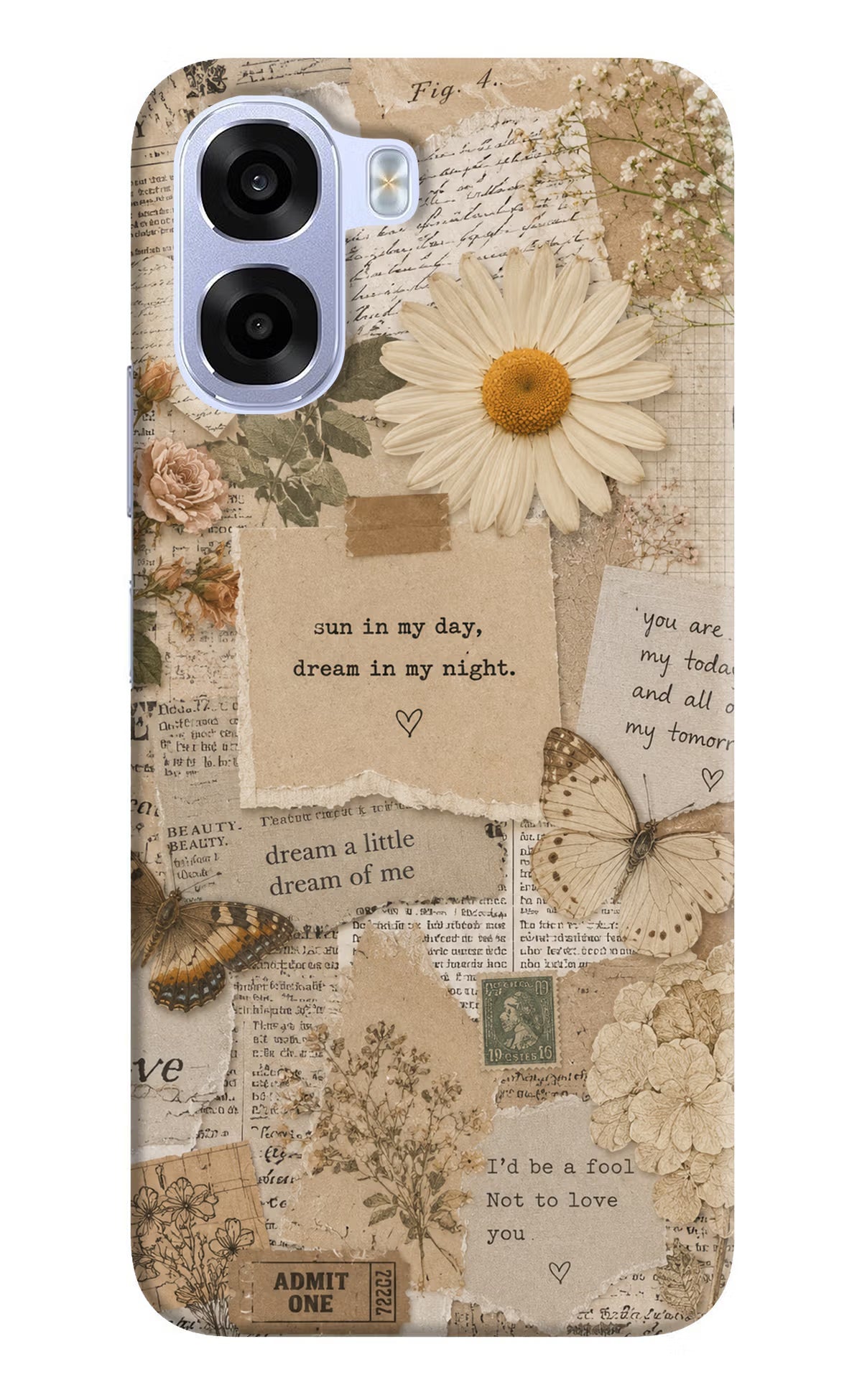 Vintage case OPPO K14x 5G Hard Case Back Cover by Casekaro