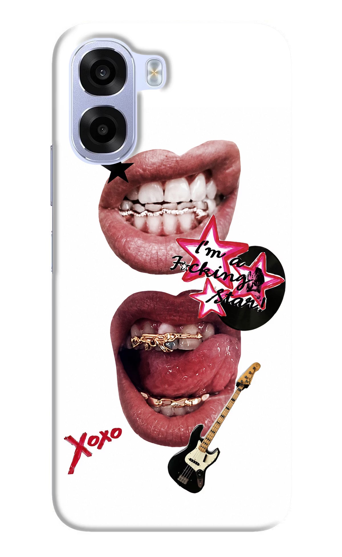 Rockstar OPPO K14x 5G Hard Case Back Cover by Casekaro