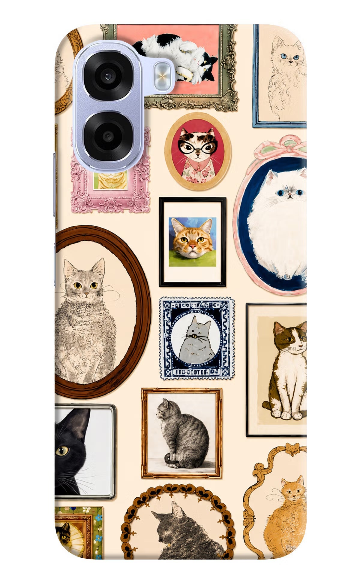 Mirror Cats OPPO K14x 5G Hard Case Back Cover by Casekaro