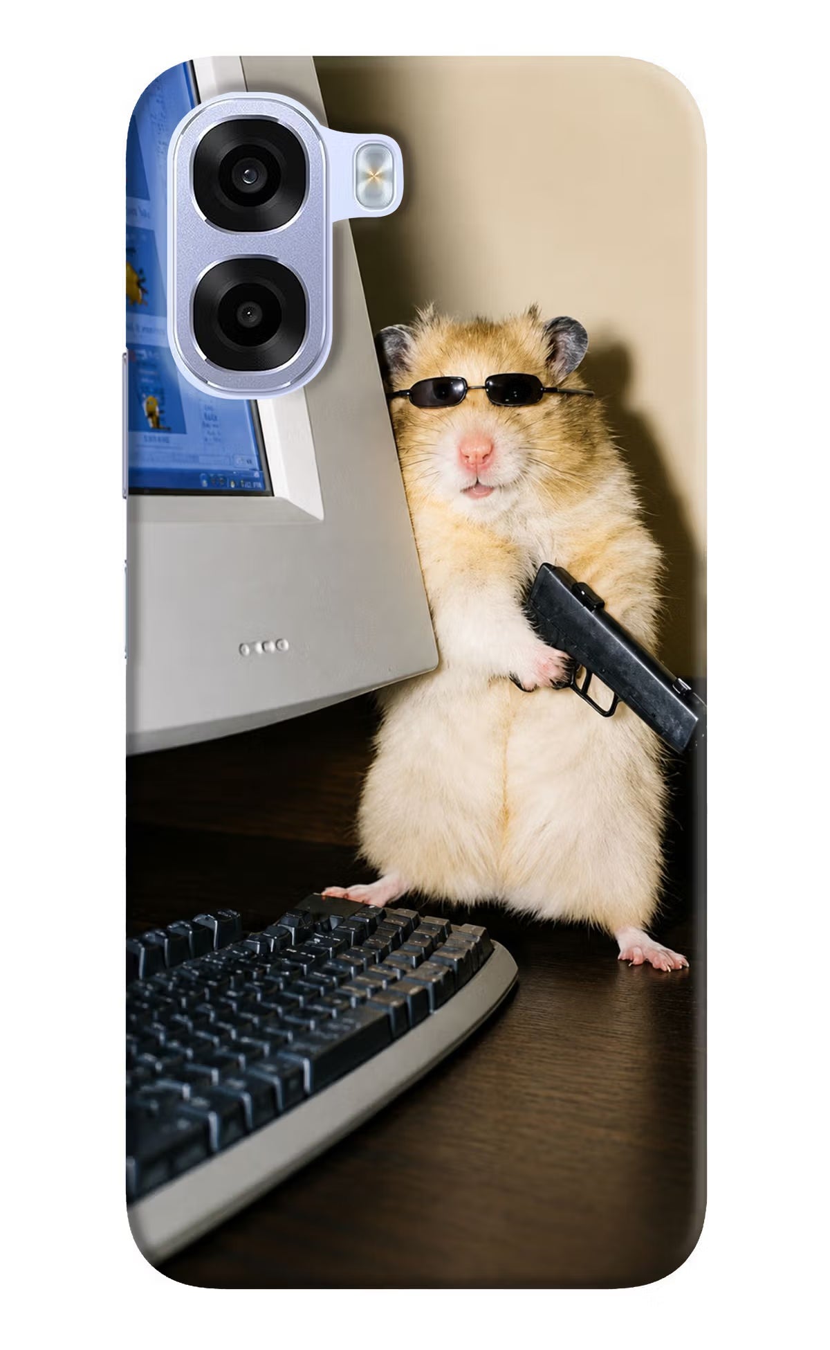 Hacker Hamster OPPO K14x 5G Hard Case Back Cover by Casekaro