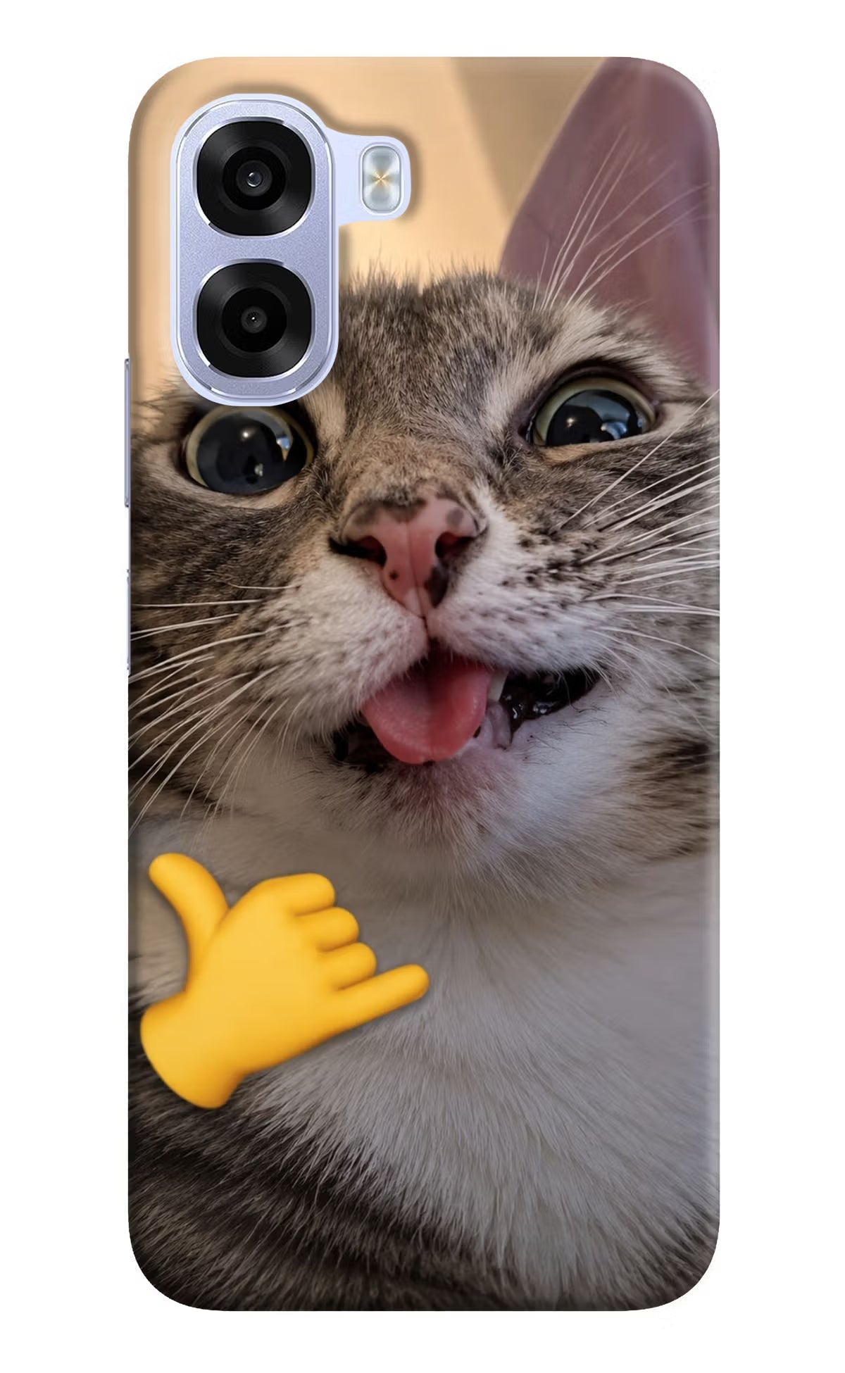 Silly Cat Call OPPO K14x 5G Hard Case Back Cover by Casekaro