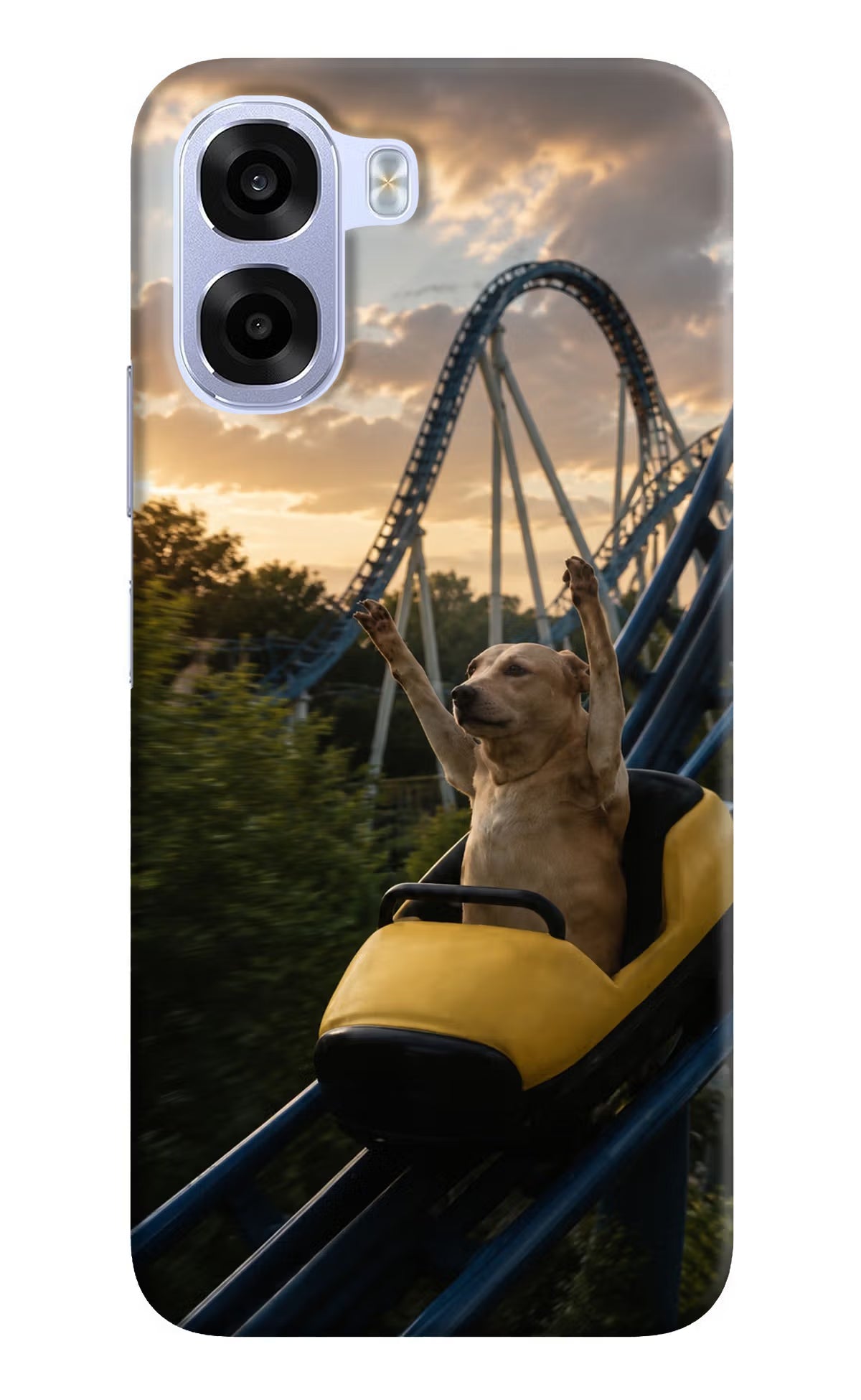Rollercoaster Dog OPPO K14x 5G Hard Case Back Cover by Casekaro