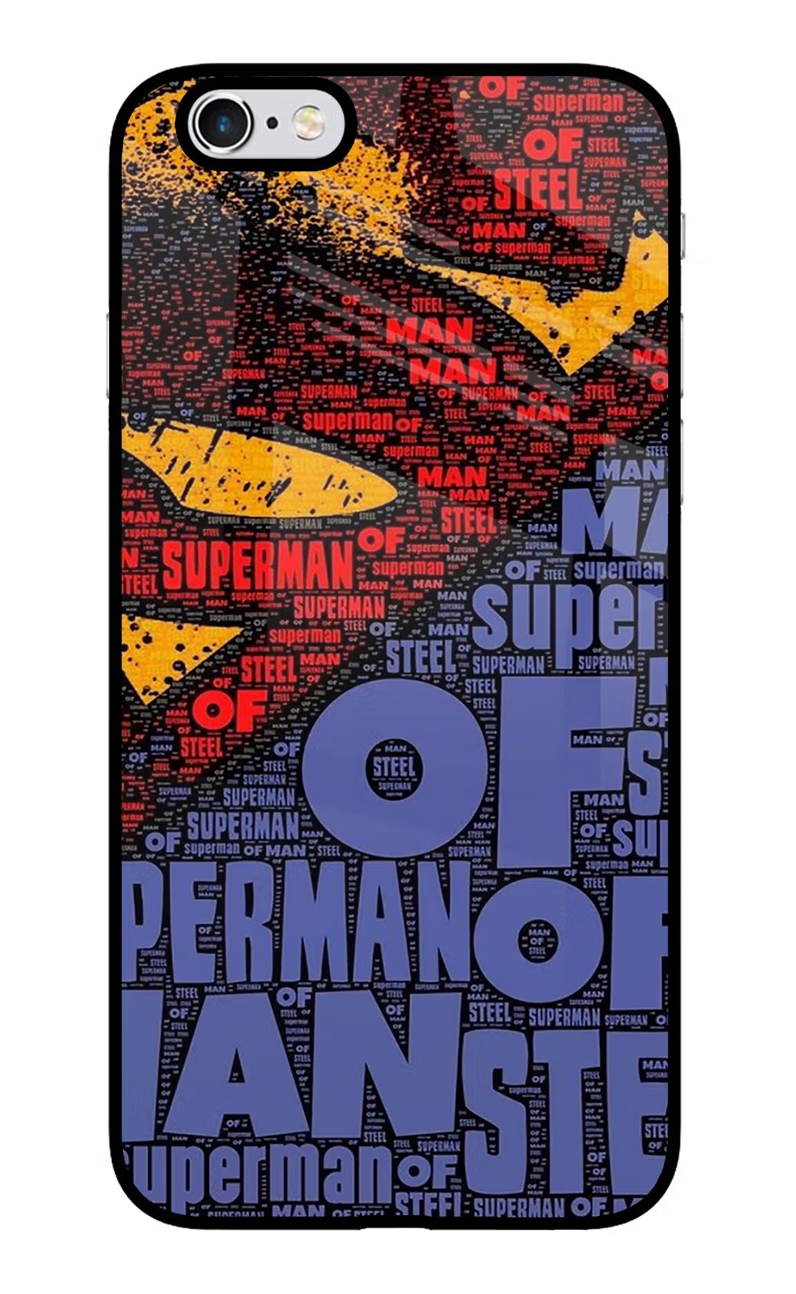 Superman iPhone 6/6s Glass Case Back Cover by Casekaro