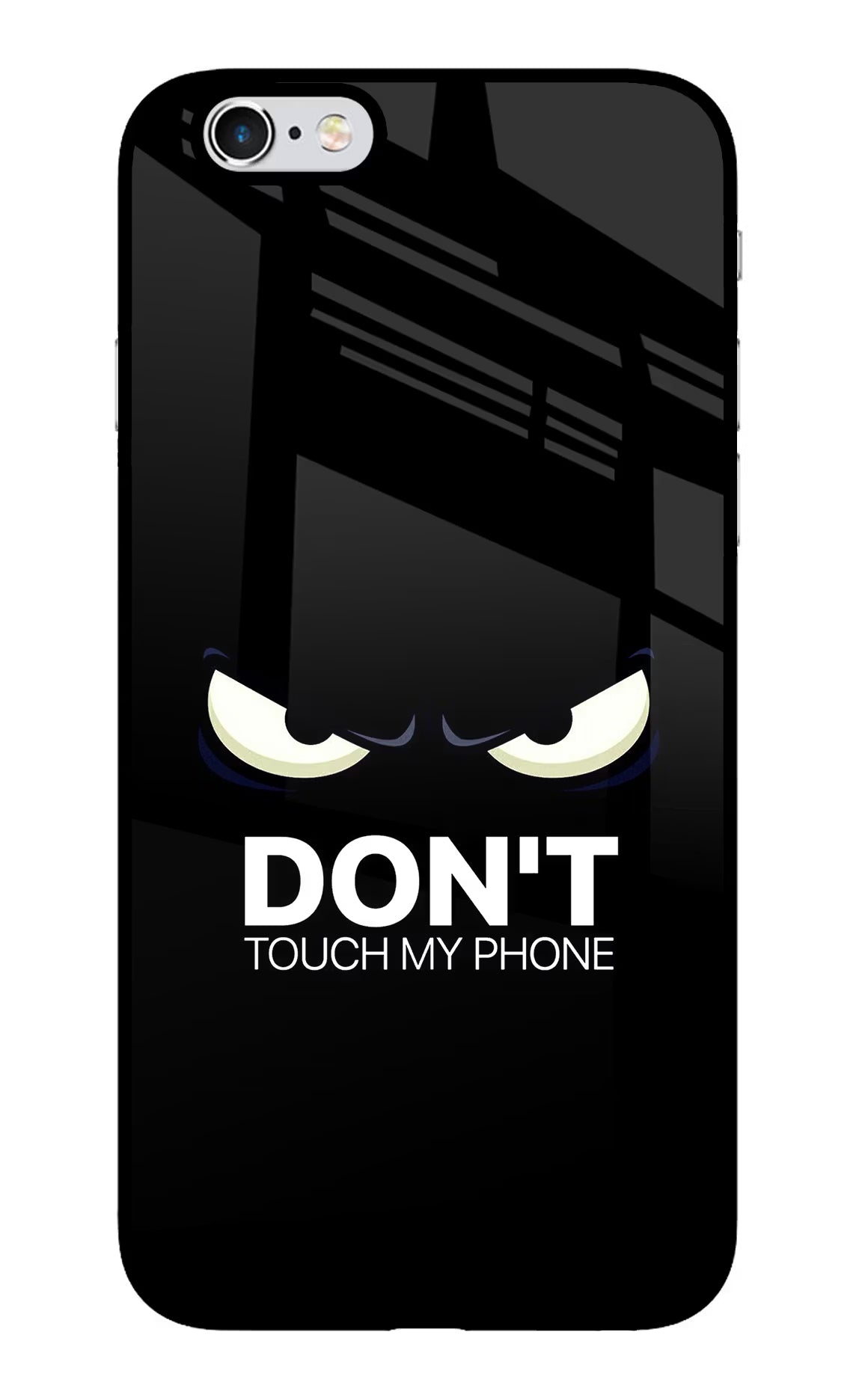 Don'T Touch My Phone iPhone 6/6s Glass Case Back Cover by Casekaro