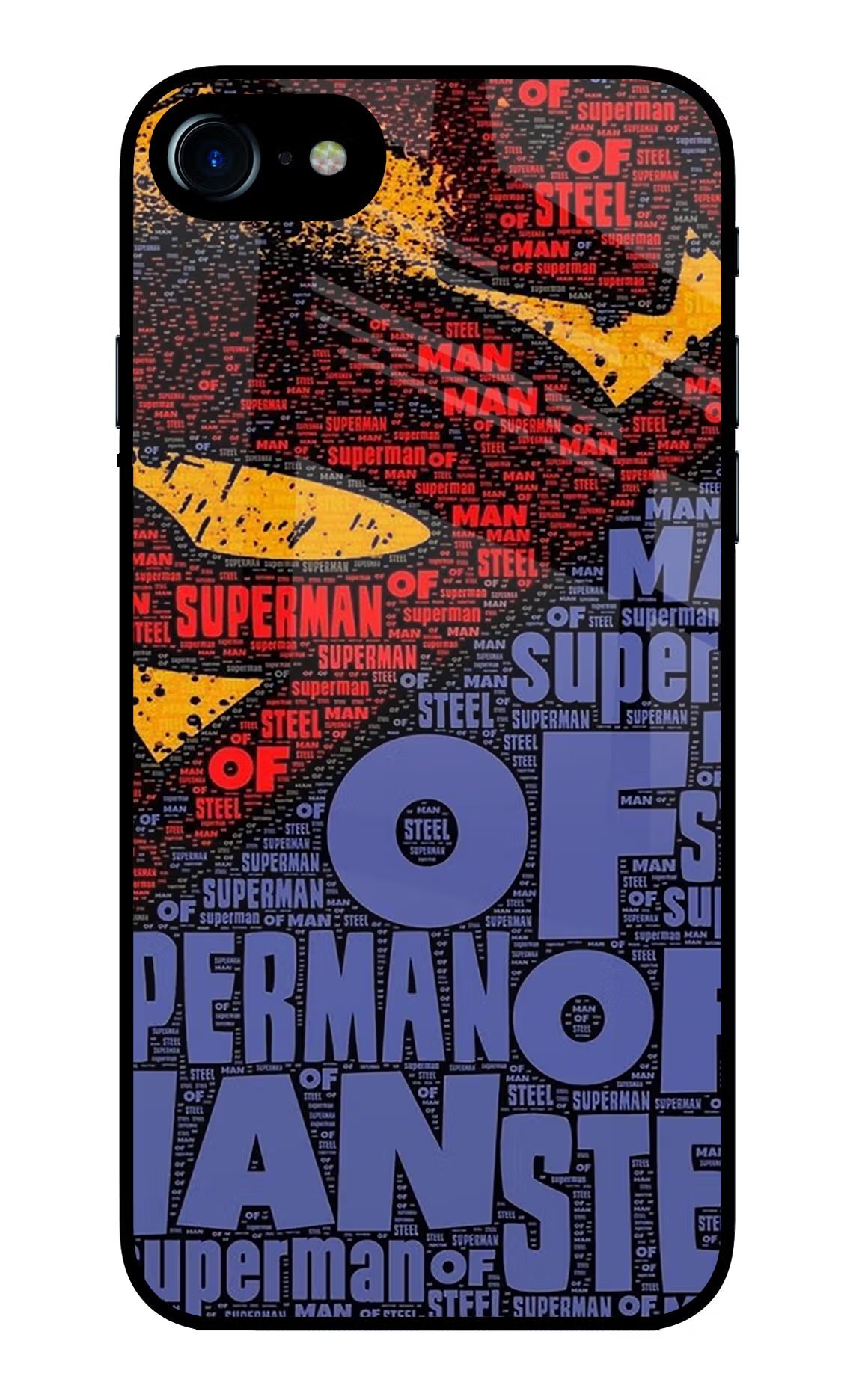 Superman iPhone 7/7s Glass Case Back Cover by Casekaro