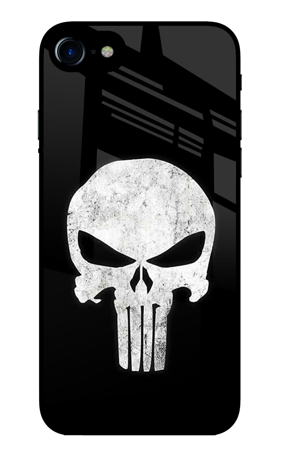 Punisher Skull iPhone 7/7s Glass Case Back Cover by Casekaro